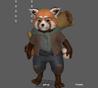 fidget animation (sniff)