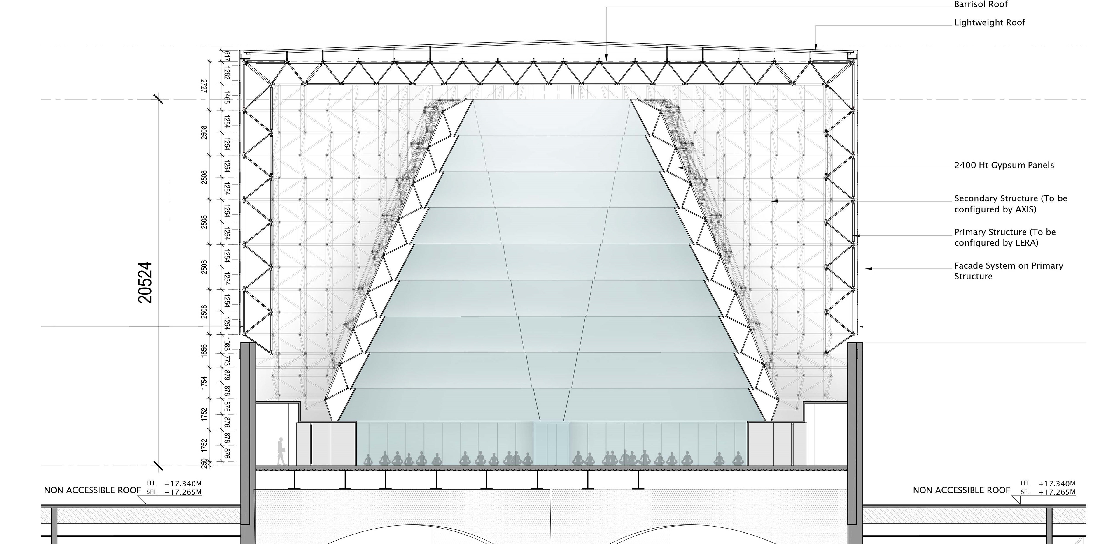 Sectional View of Lantern Level