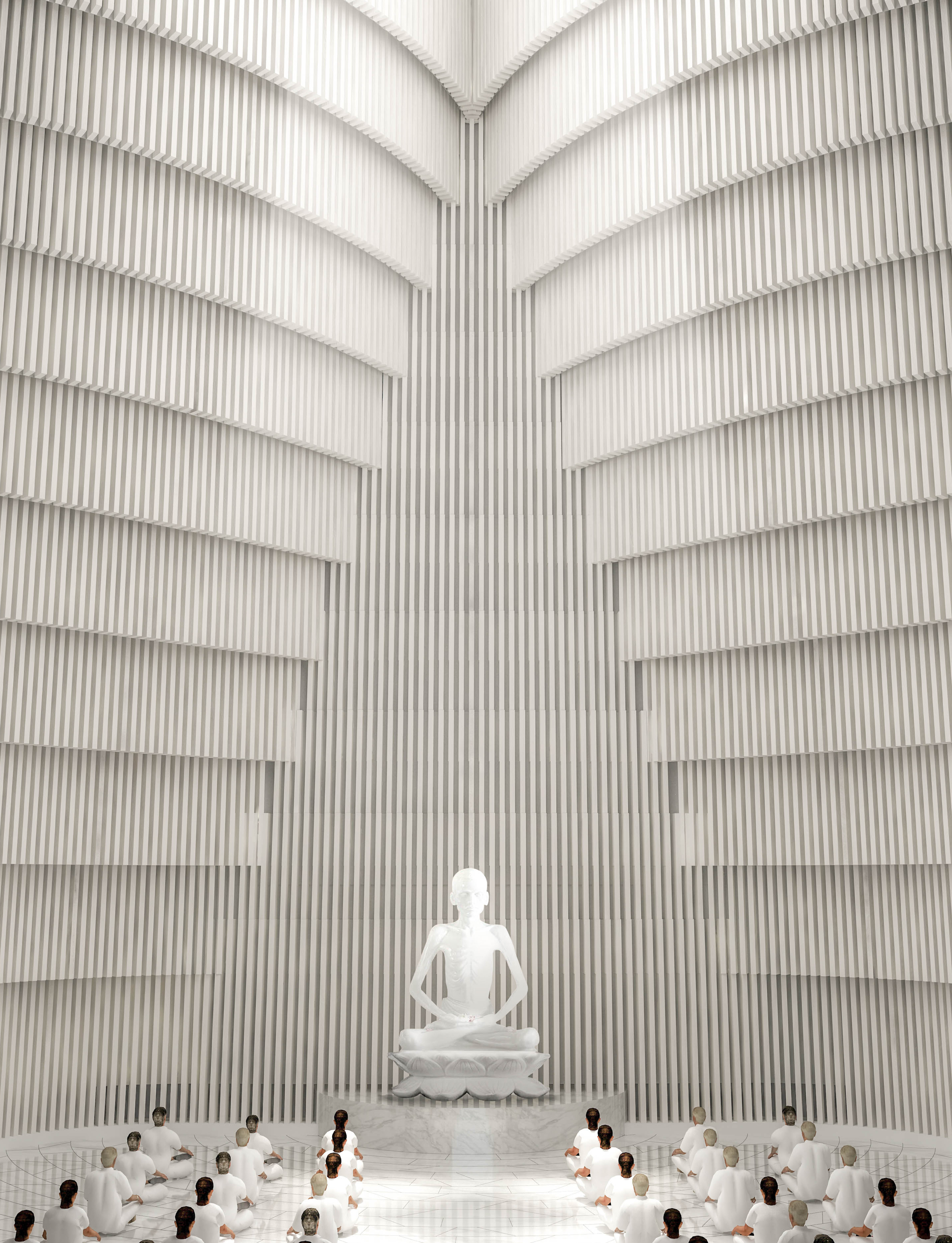 Artist's Imagery for Meditation Hall Interiors