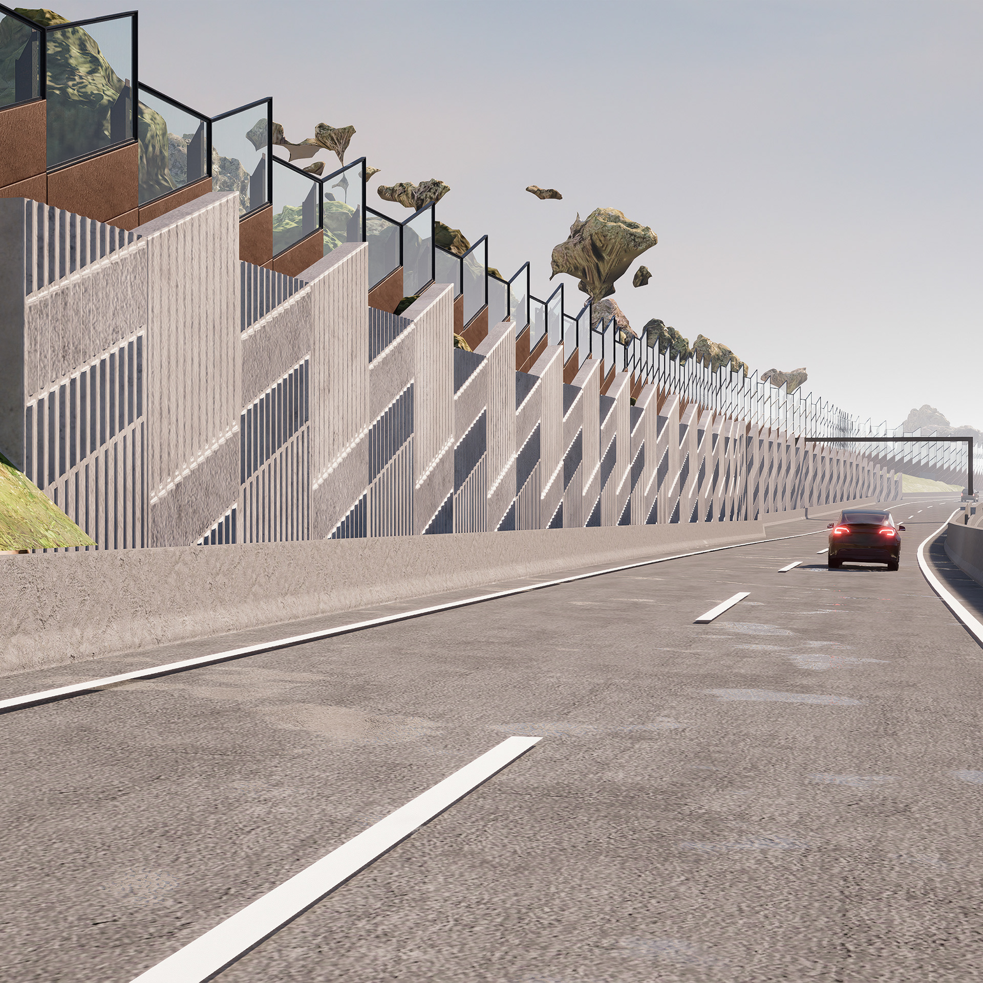 Artist's Impression: Noise Walls Panels