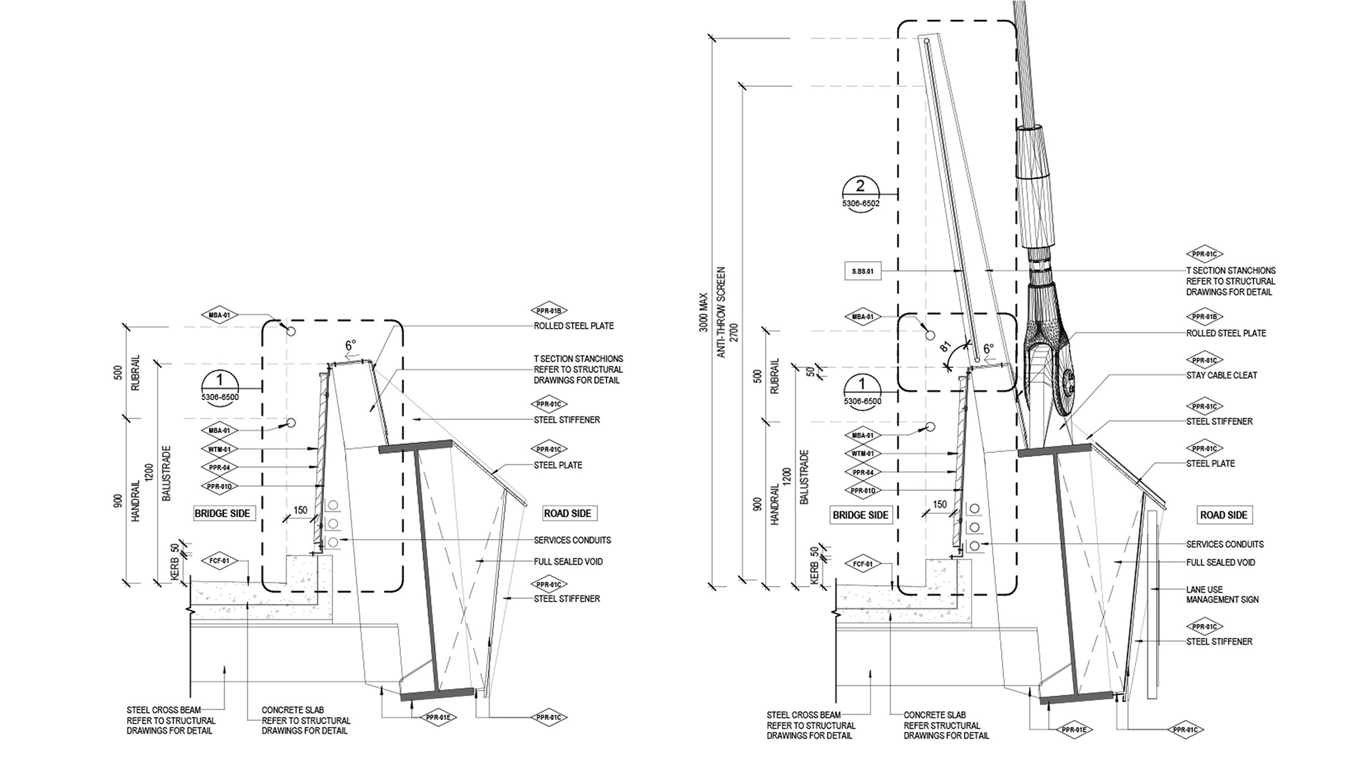 Balustrade Details : UD Sketches