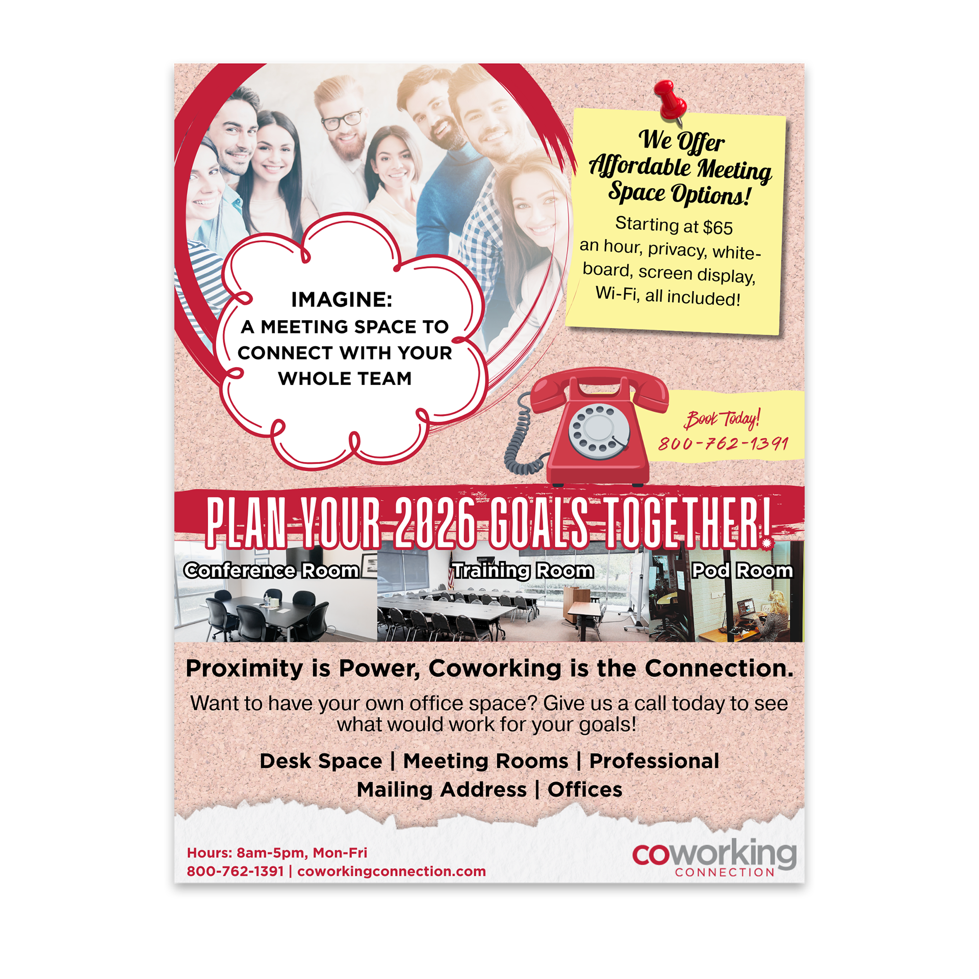 Coworking Connection's Valley Business Journal Ad, February 2026.