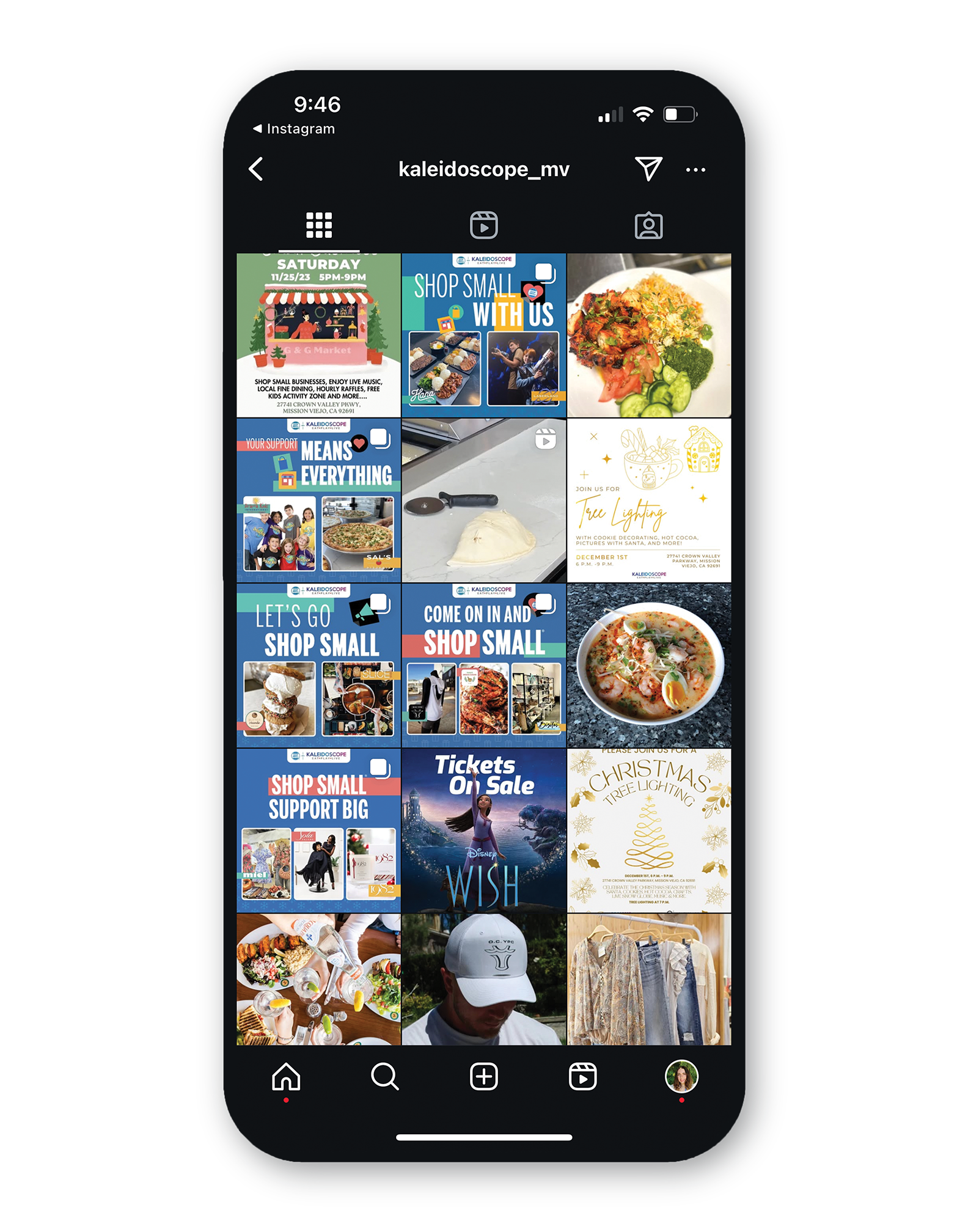 Kaleidoscope Mall Instagram Social Media Page, 2023.