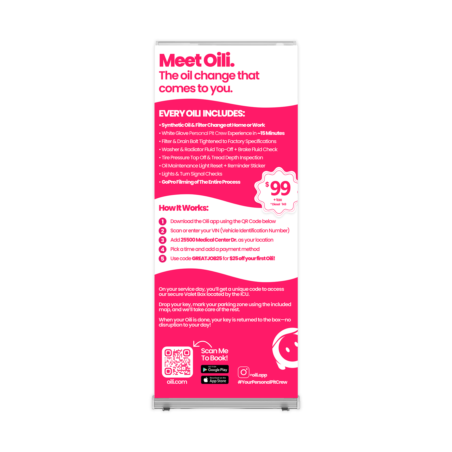 Oili Retractable Banner, 2025.