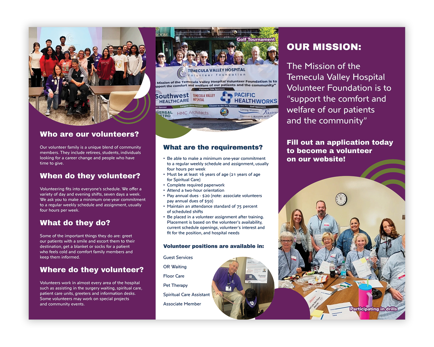 TVHVF Brochure Back, 2025.