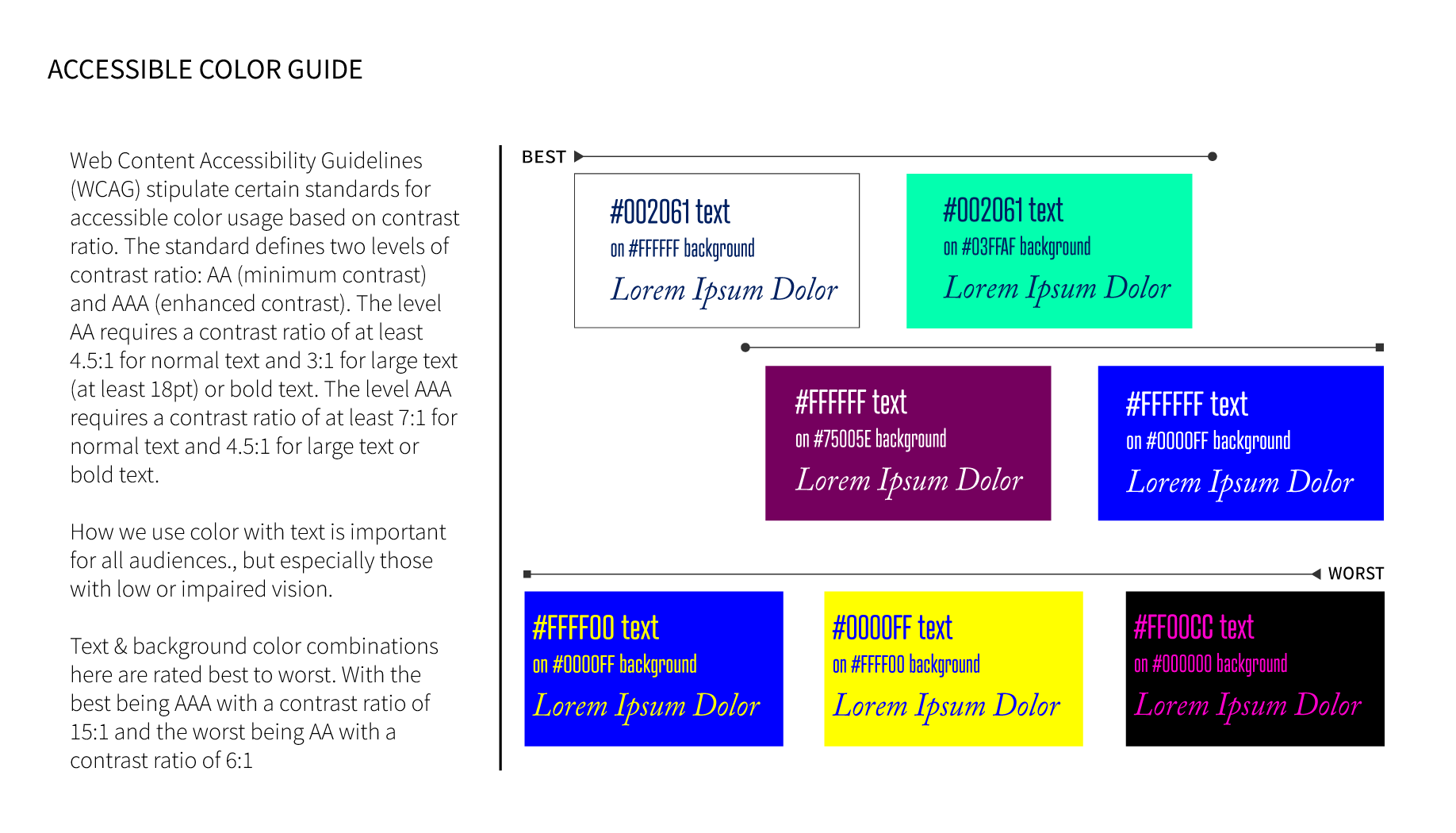 Accessible Color Guide