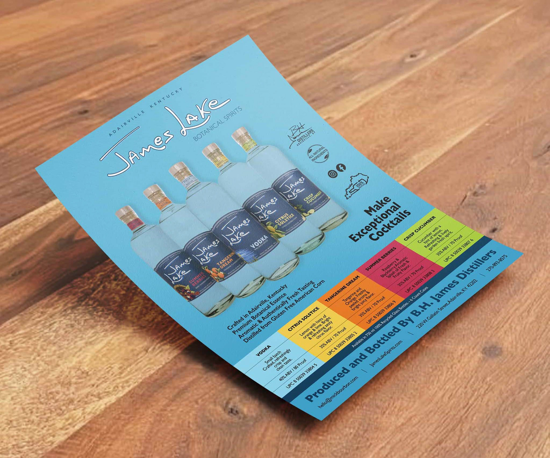 James Lake - Sales Sheet