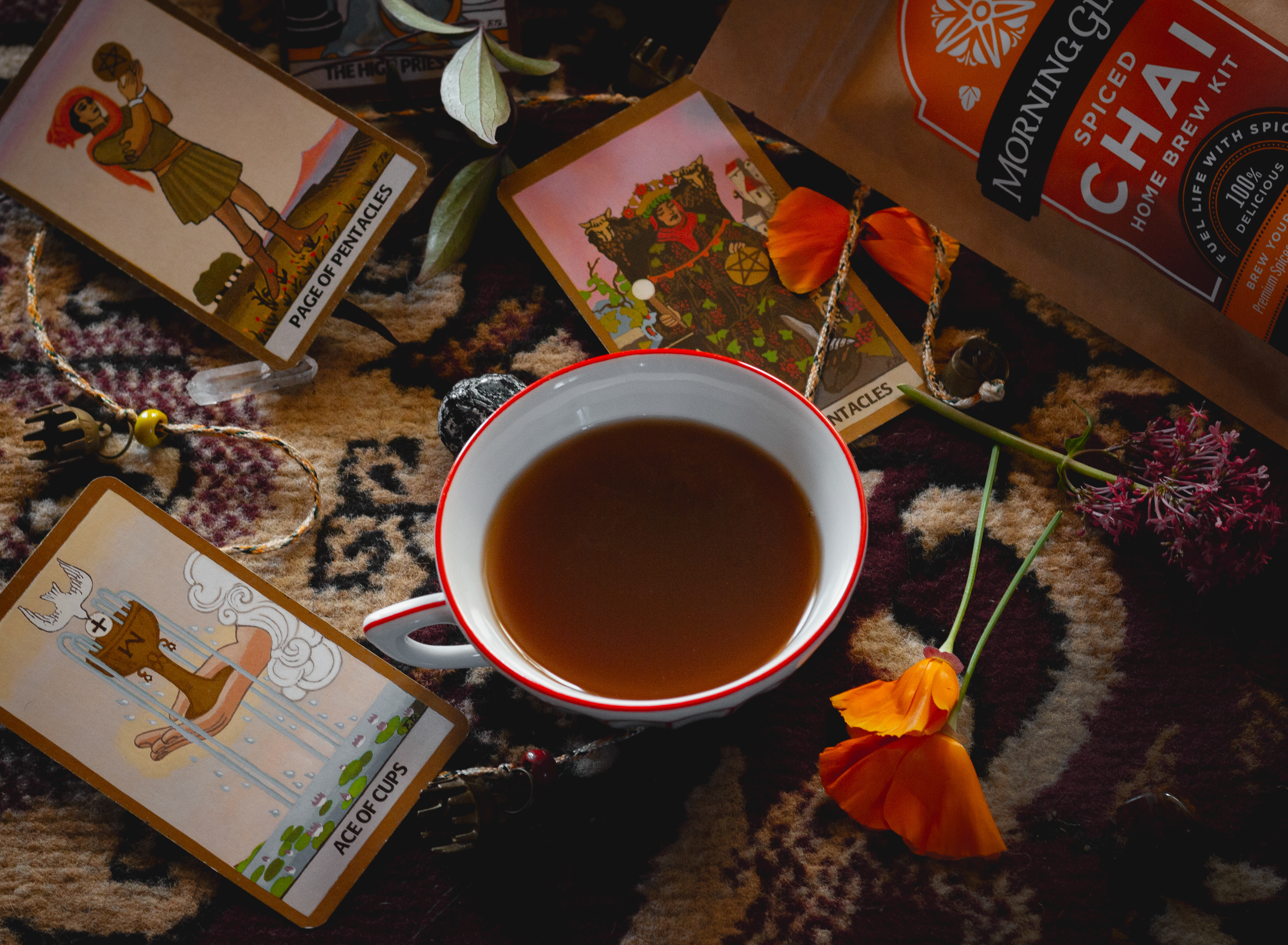 Pinterest ad for Morning Glory Chai