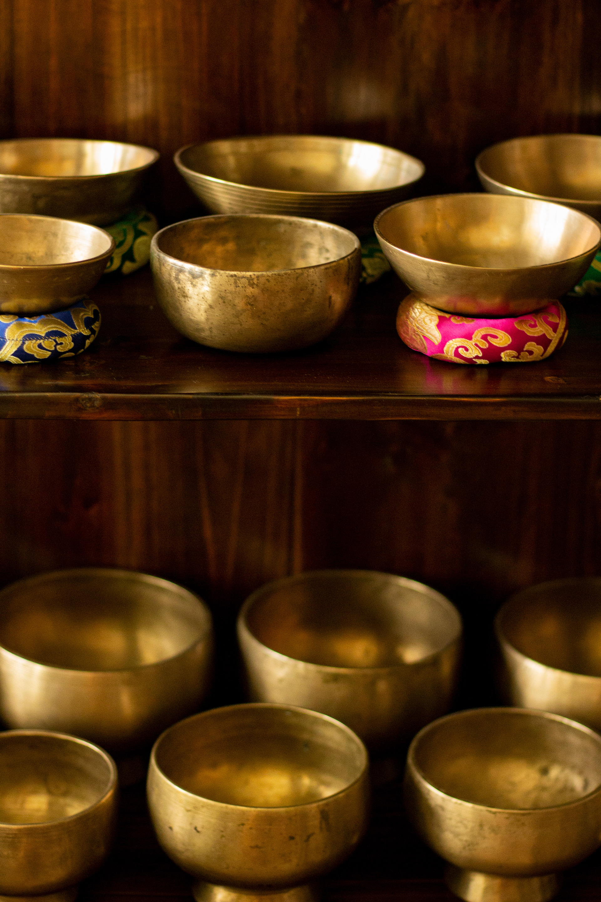 Product photography of Tibetan bowls