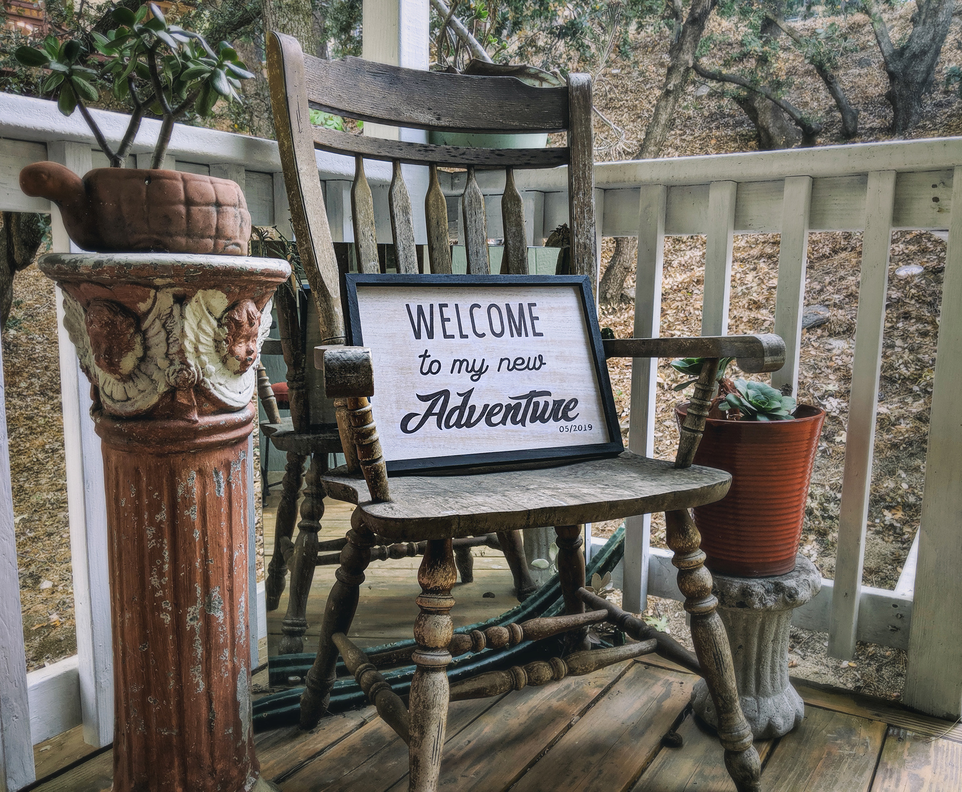 Hand painted sign for a client