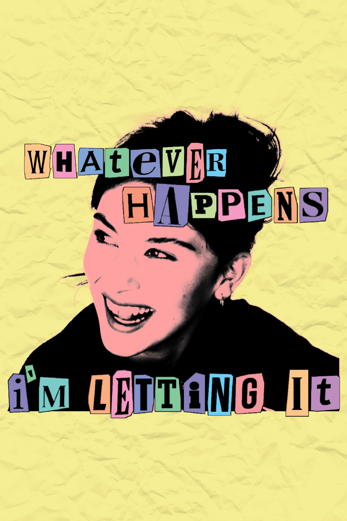 Mock poster created for Gracie Abrams' 2024 song "Let It Happen," off of her album "The Secret of Us."