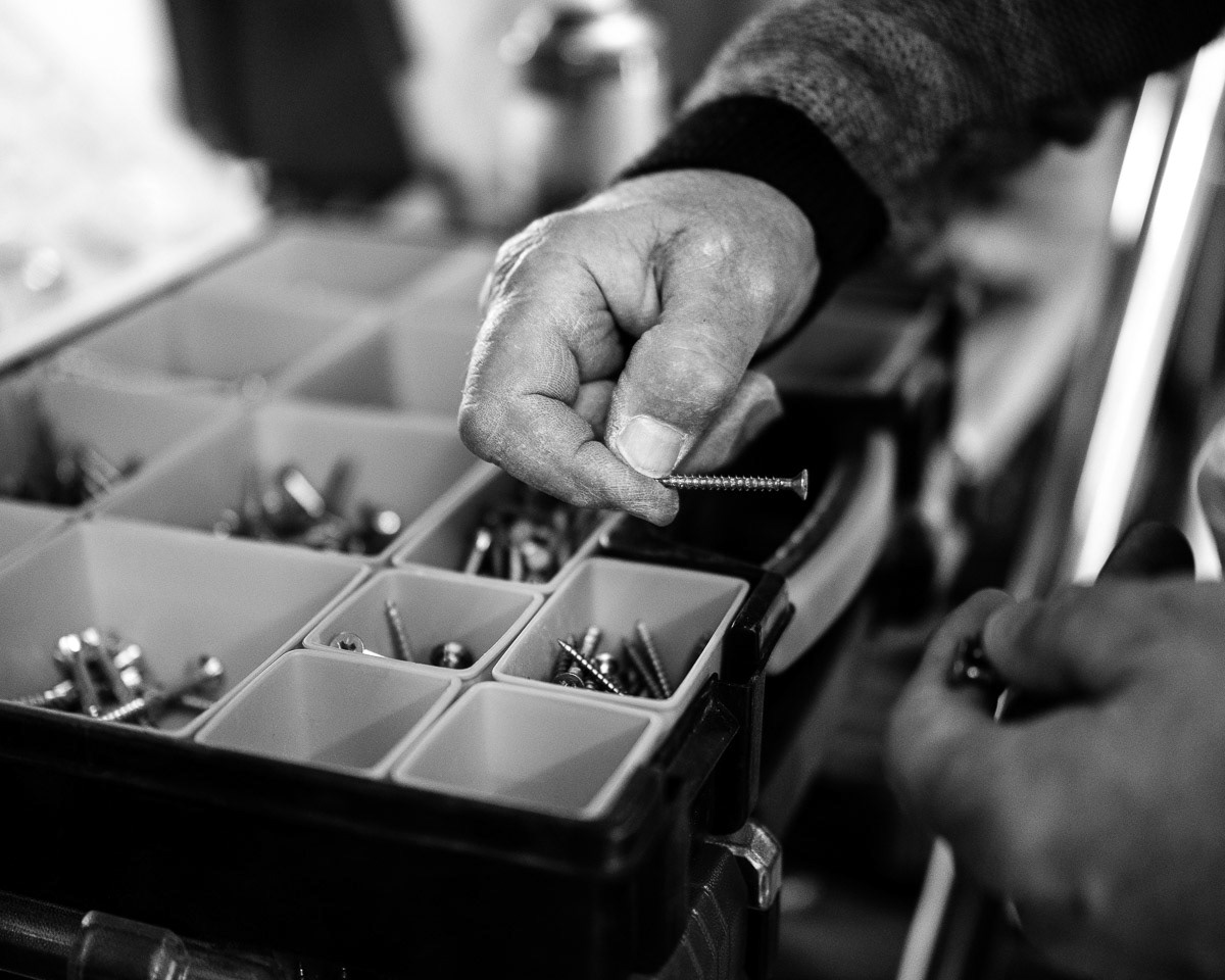 Photographie ouvrier BTP, rénovation