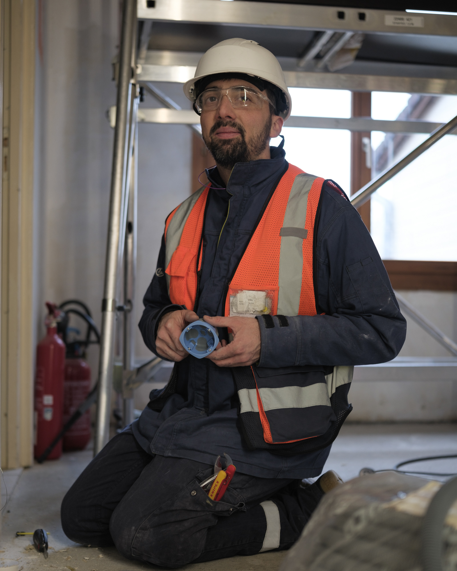 Photographie ouvrier BTP, rénovation