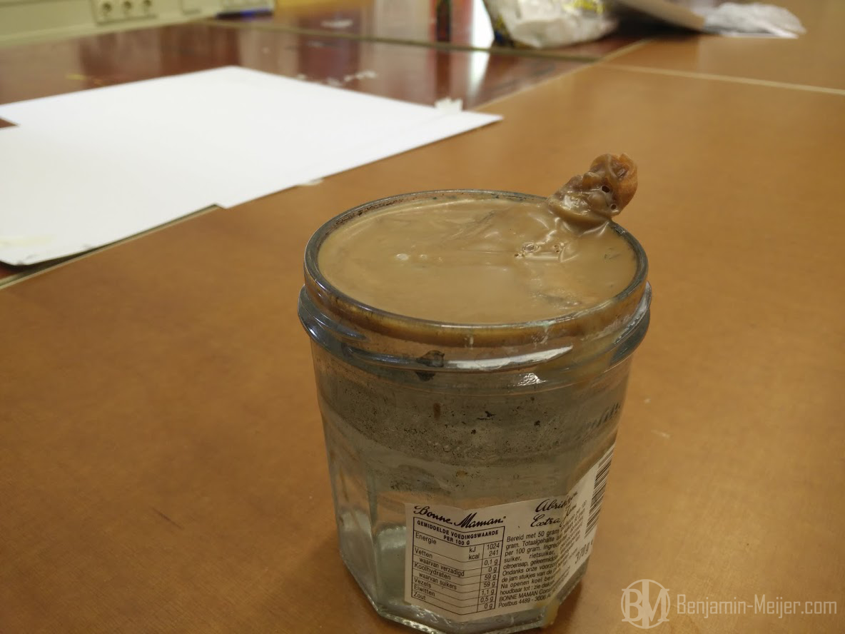 Boiling water experiment, after