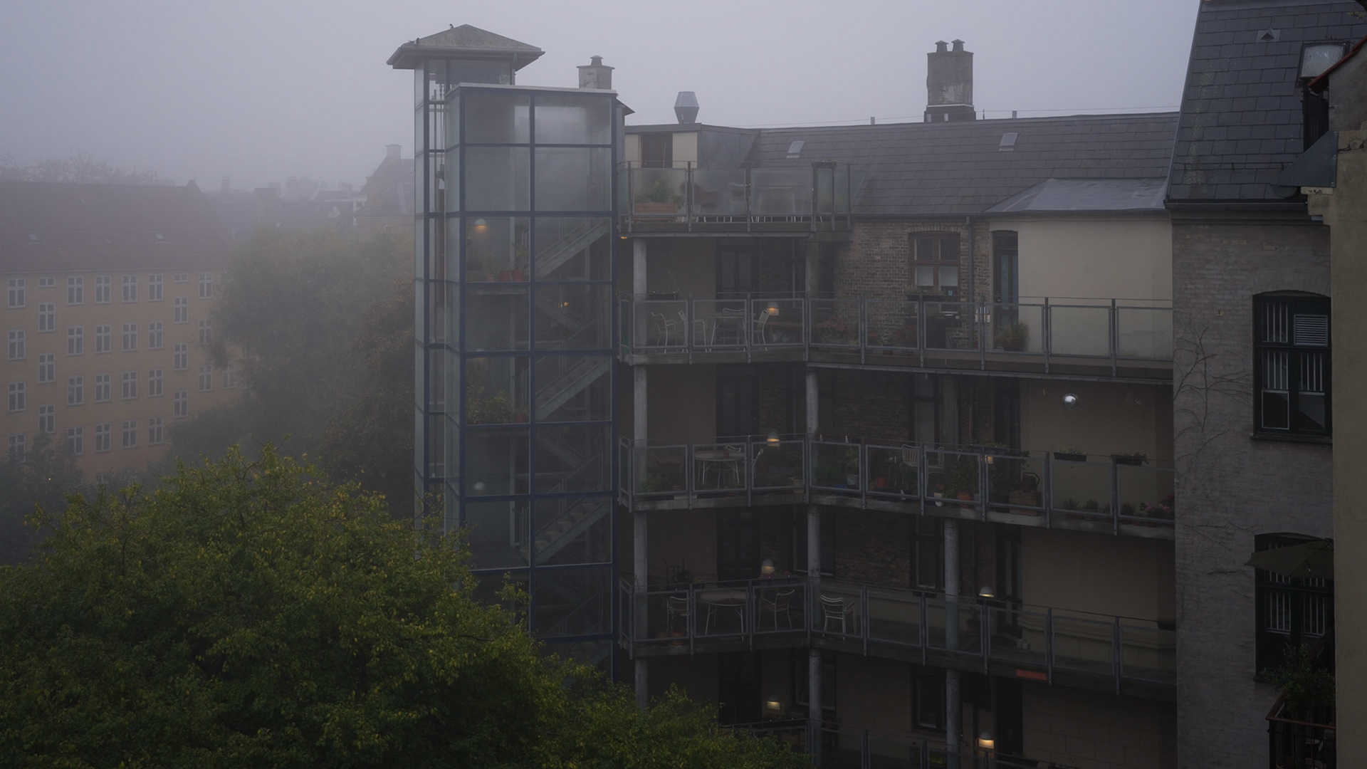 Baghus med elevator (Korsgade-Blågårdsgade-Baggesensgade-Wesselsgade)