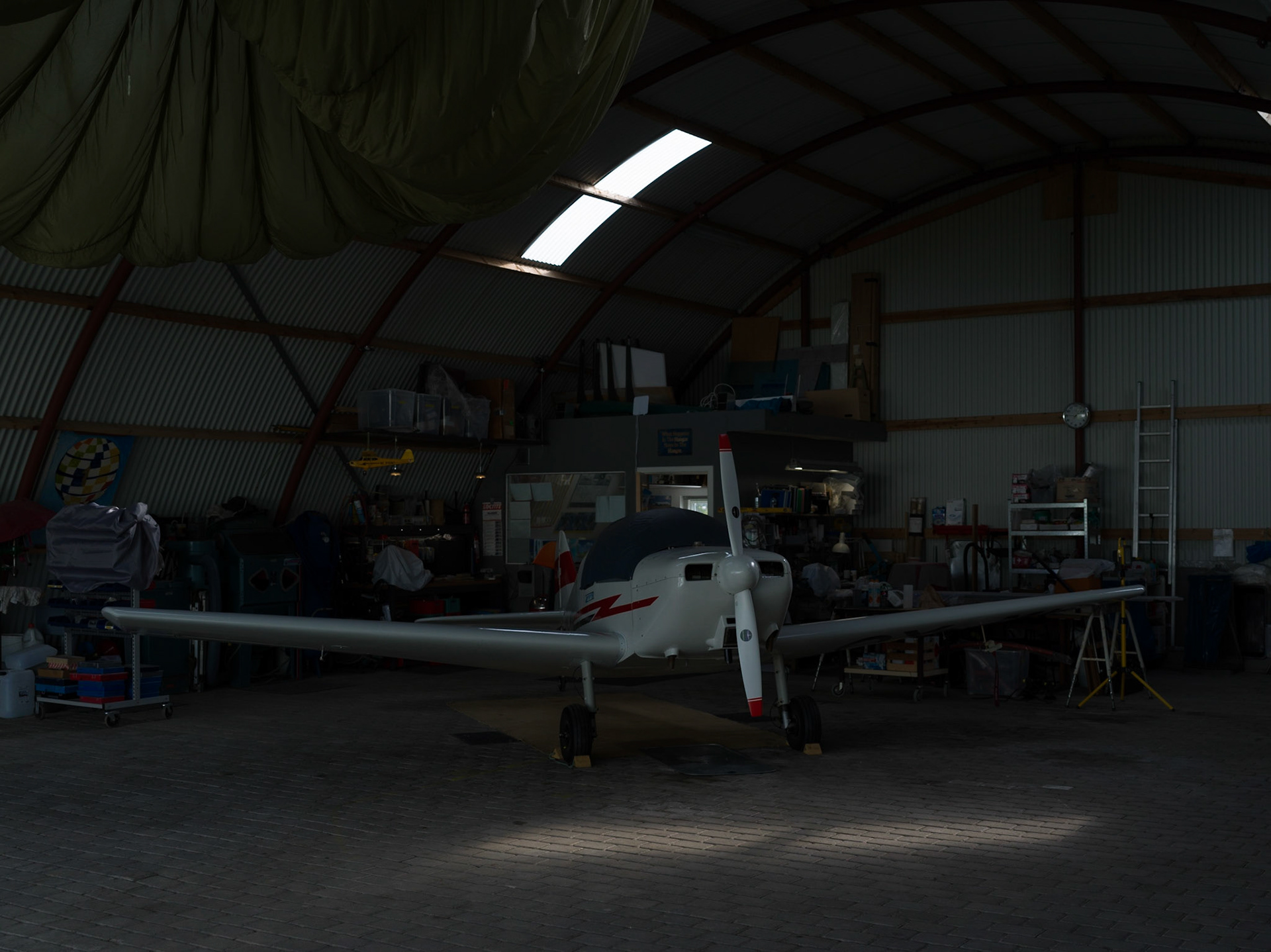 Grounded plane