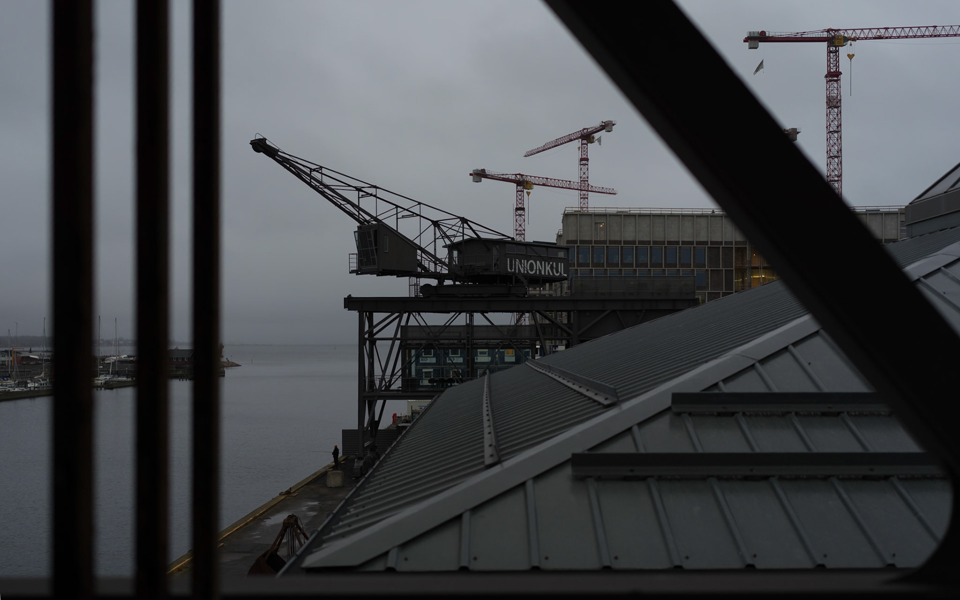 Tidligere faser i byggeriet - spottet fra Harbour House kranen november 2022