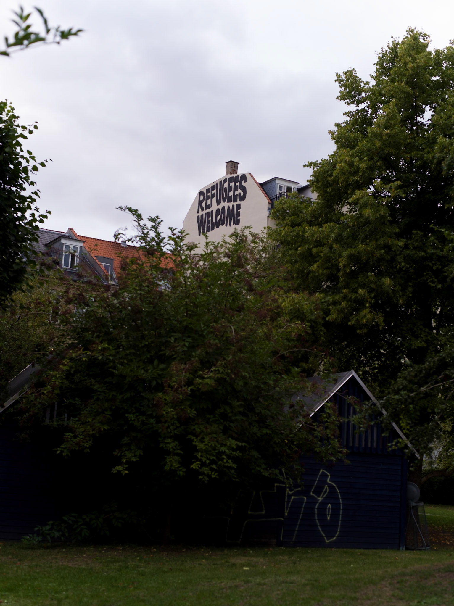 Refugees welcome (Stengade- Prins Jørgens Gade-Griffenfeldtsgade-Nørrebrogade)