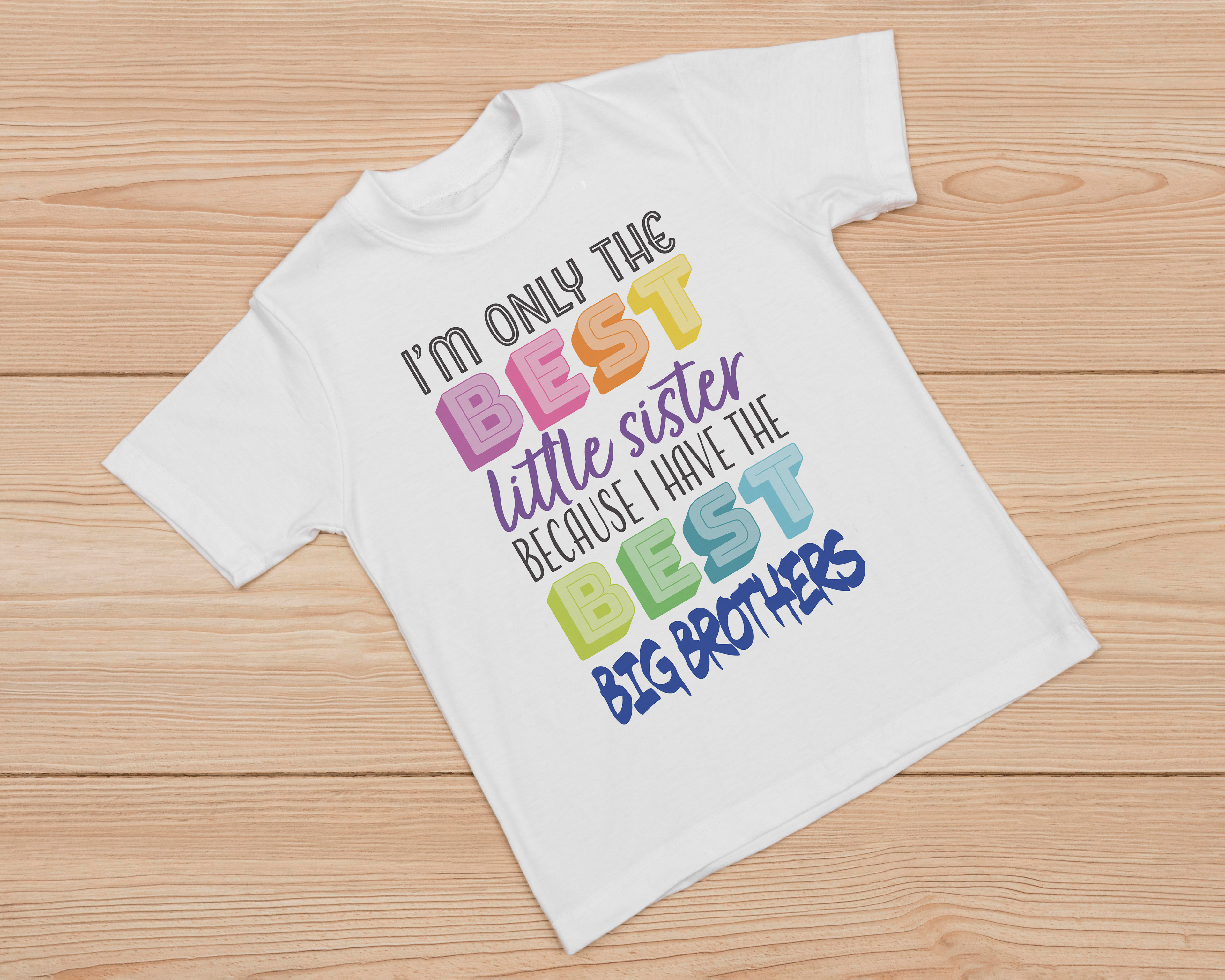 Sibling T-shirt Design - Little Sister