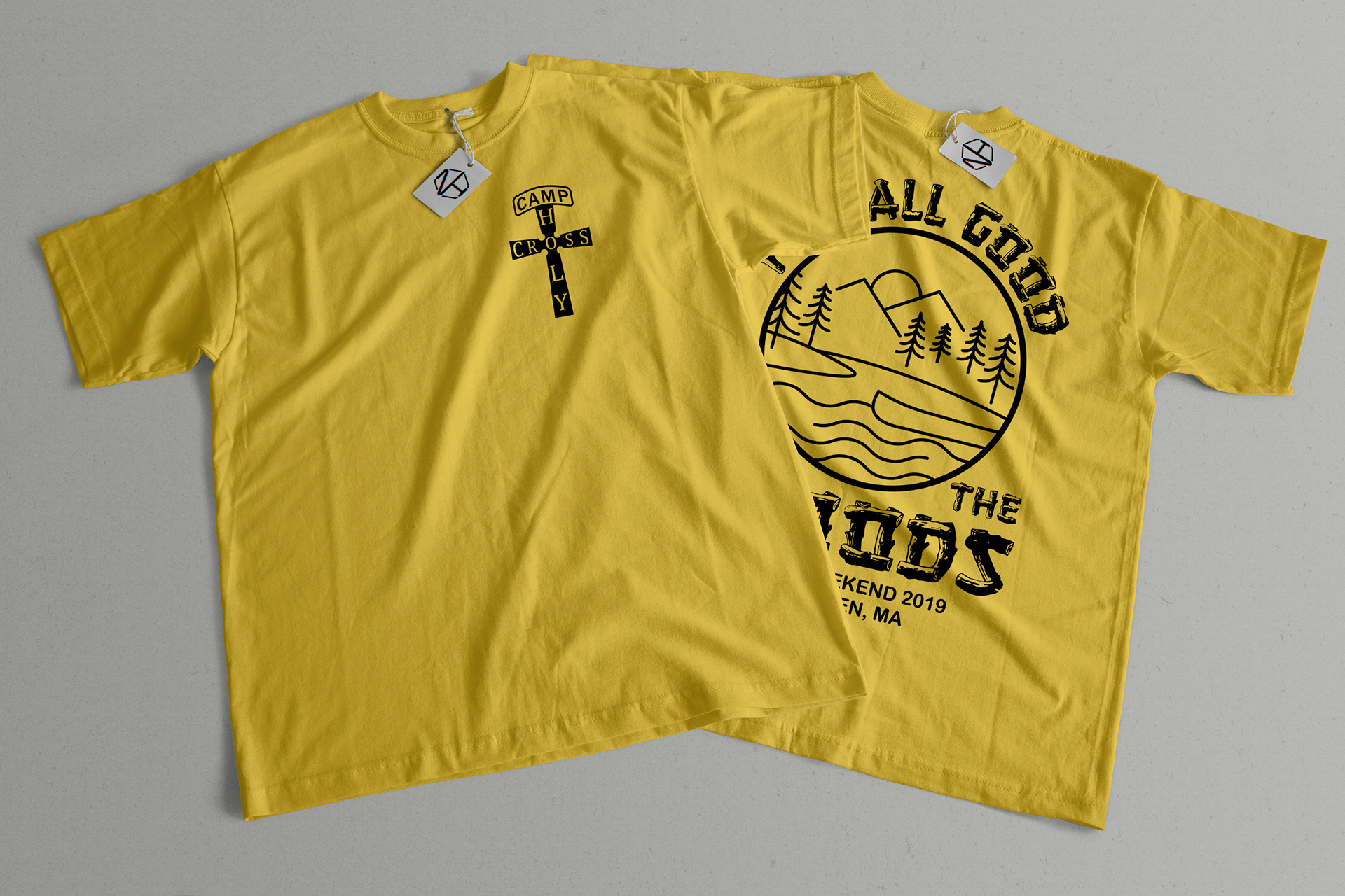 Camp Holy Cross T-shirt Design - Left Chest & Back