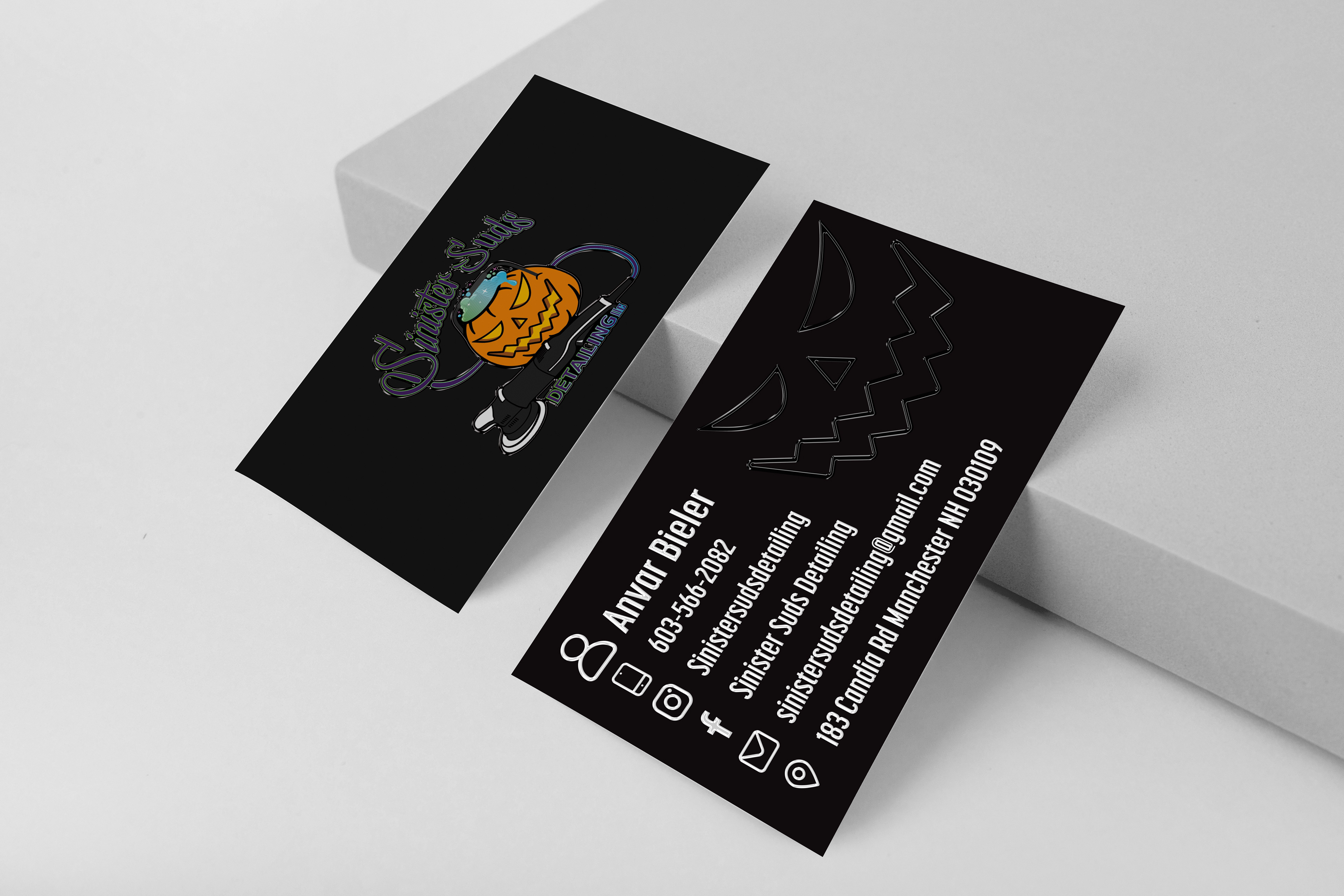 Sinister Suds Business Cards