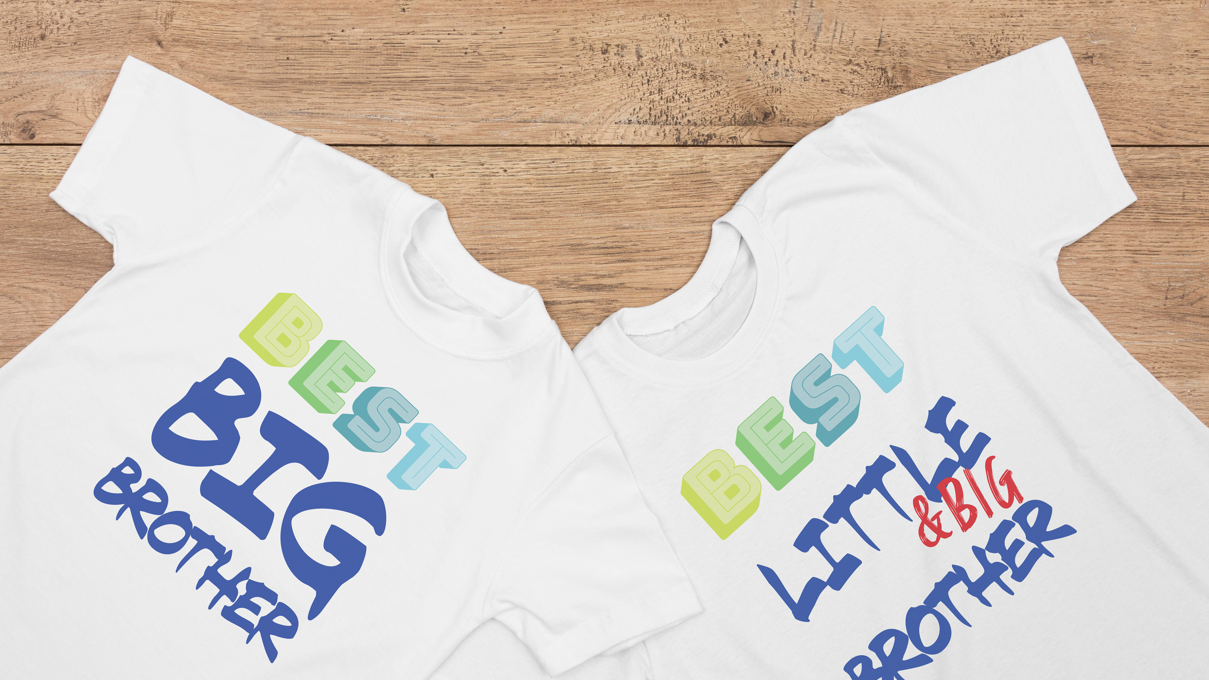 Sibling T-shirt Design - Big Brothers