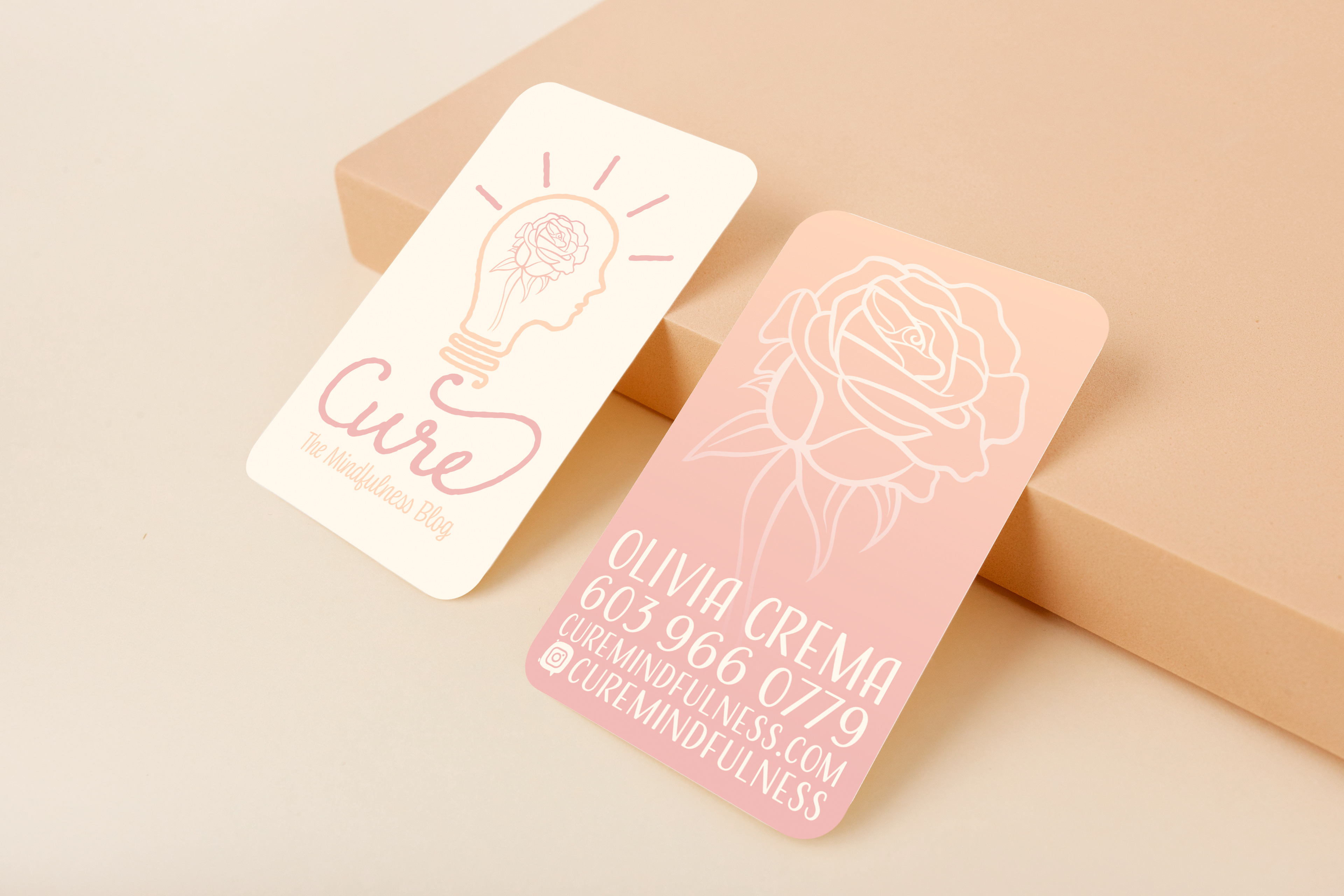 Cure - Mindfulness Blog Business Cards