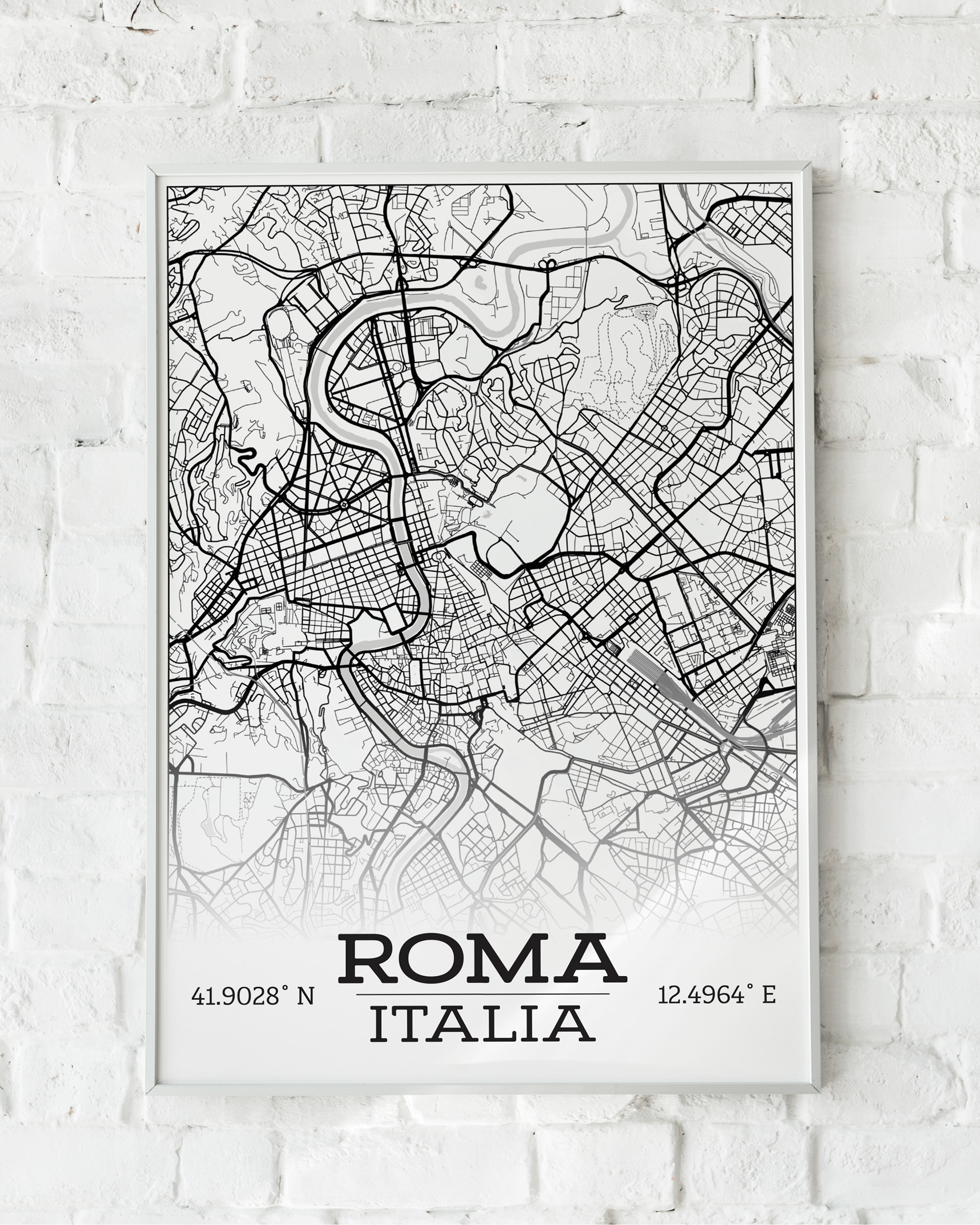Poster of Rome, Italy Map