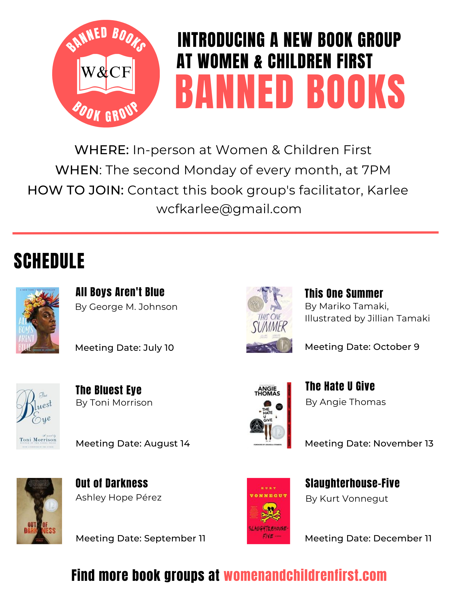 book club flyer
