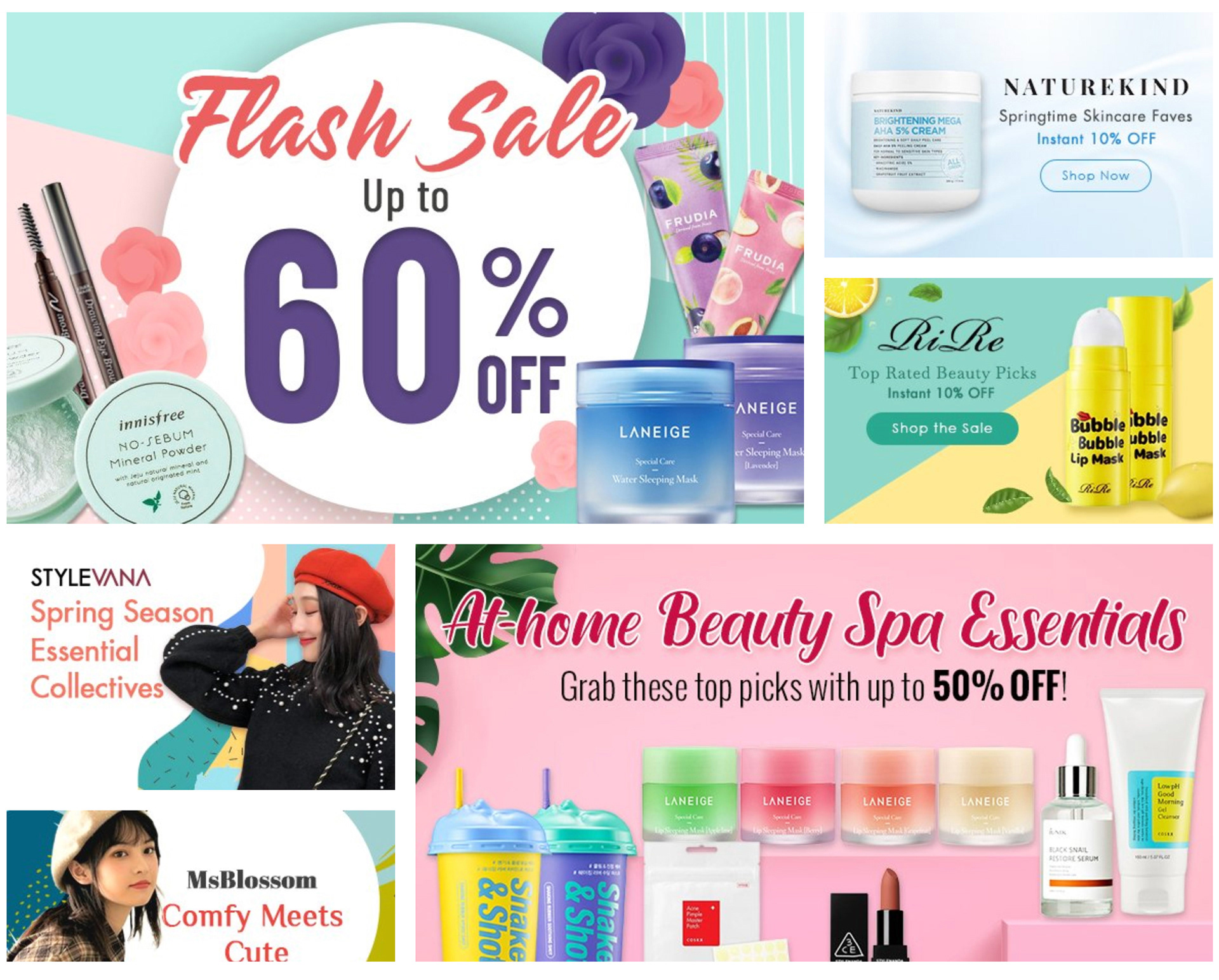Homepage / Promotion Banners