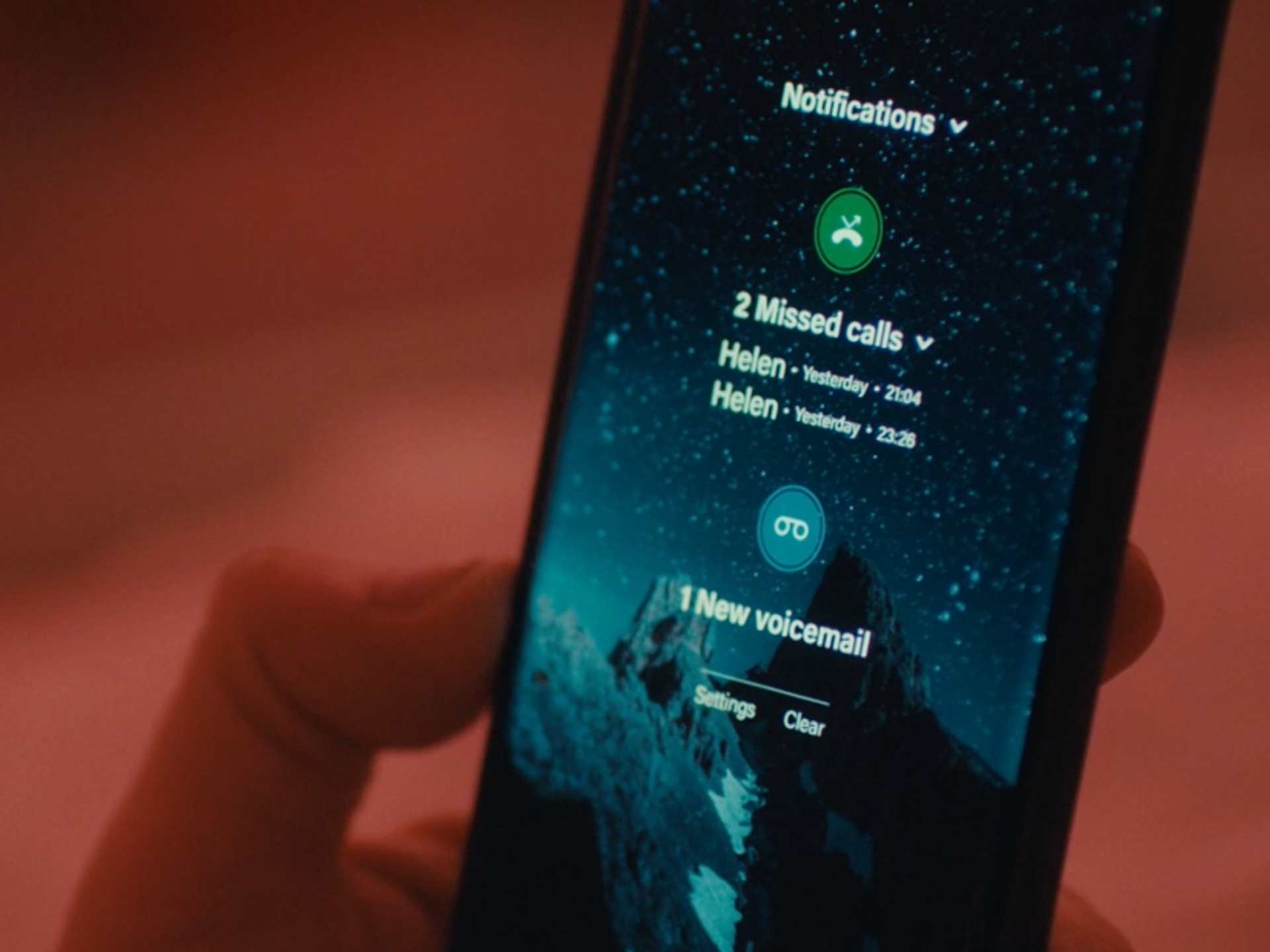 Missed Calls on Locked Screen Graphic