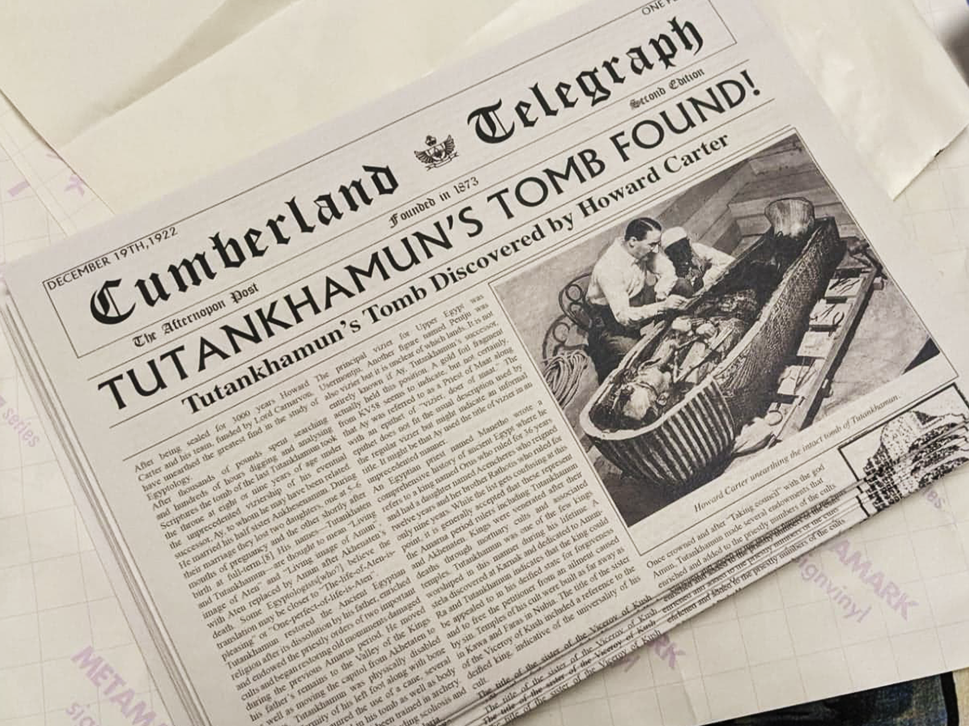 Printed newspaper design