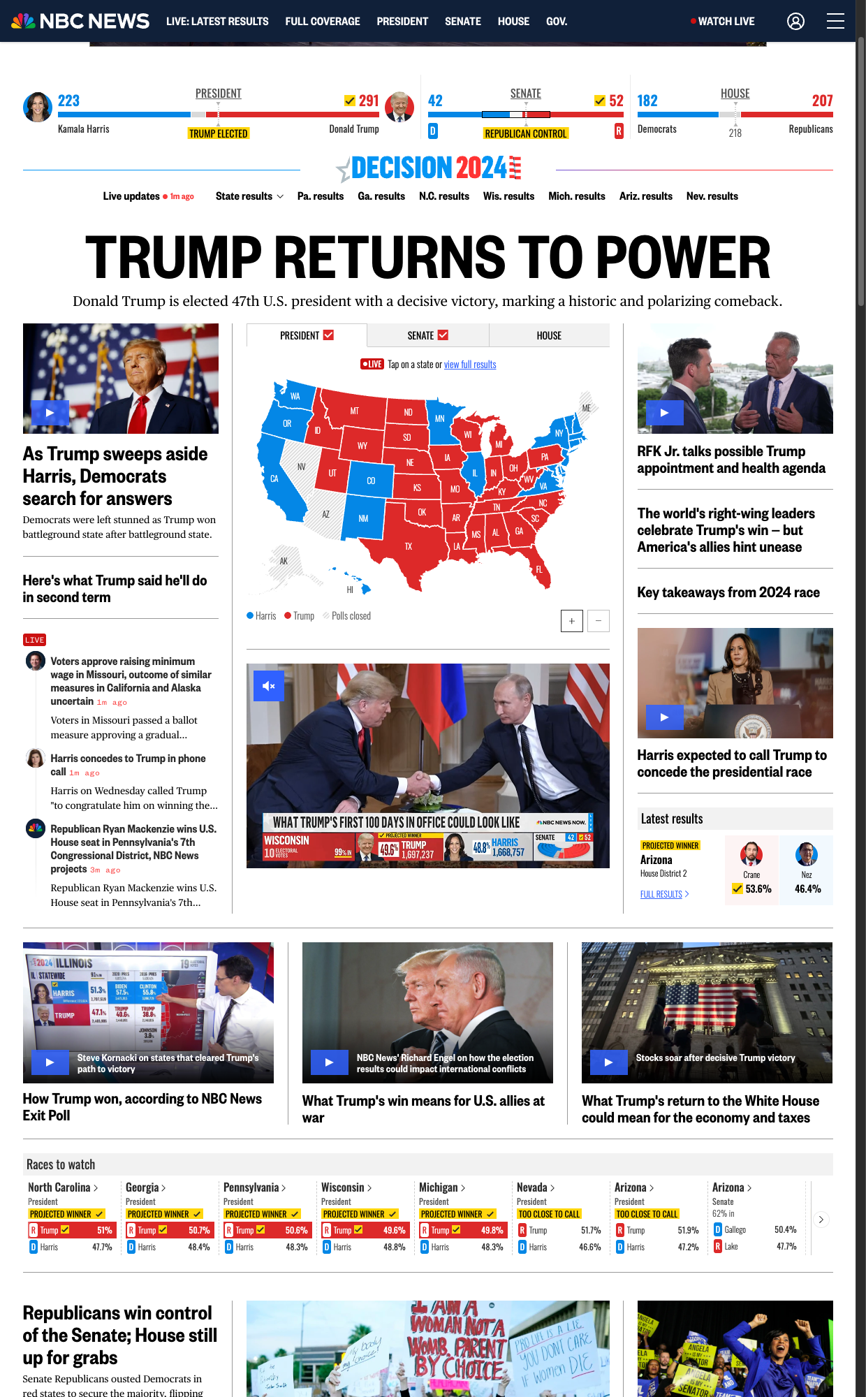 Morning after election day