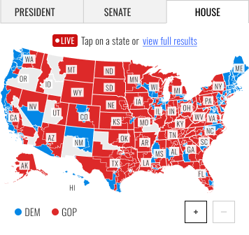 House tab; with data state