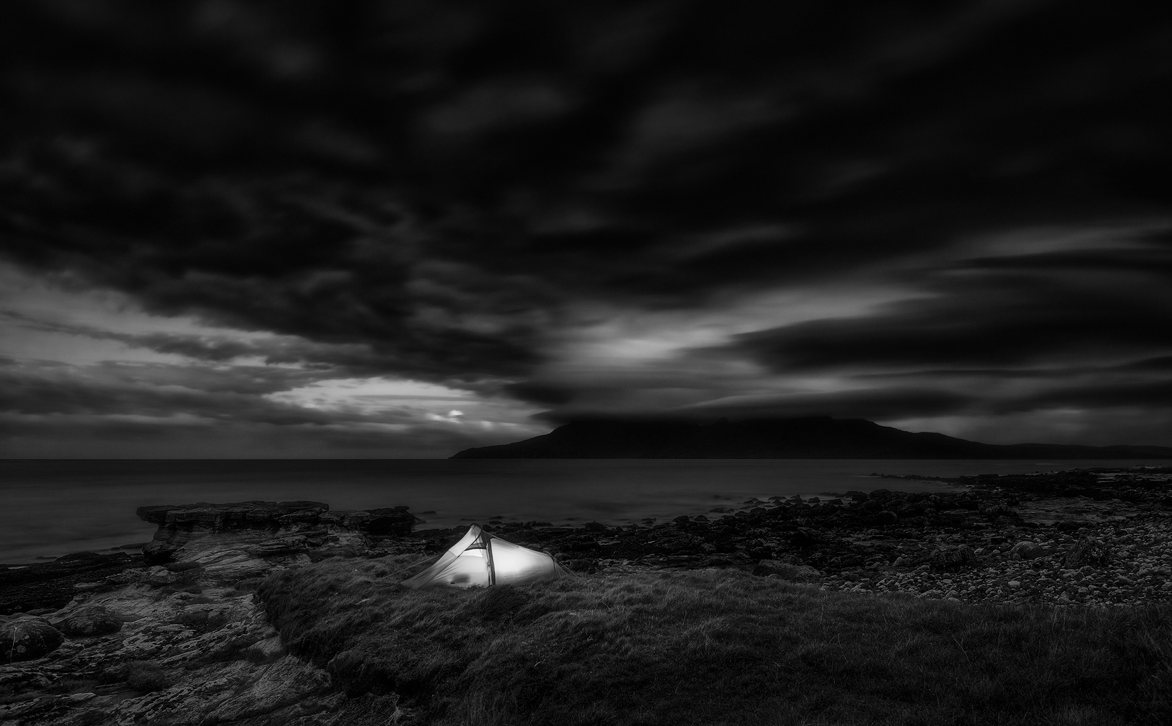 Wild camping on Isle of Eigg - Autumn 2016