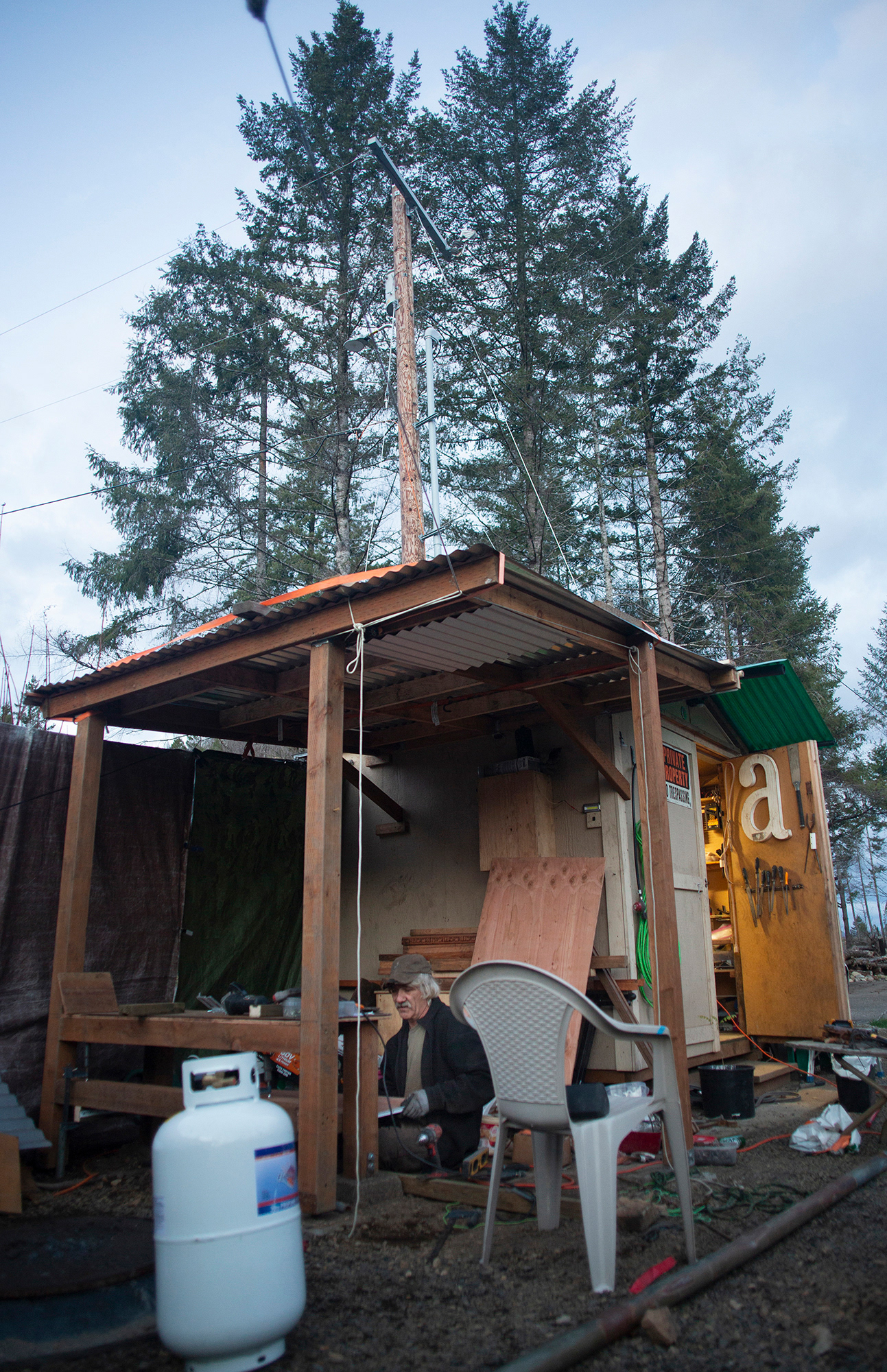 Living alongside a river like the McKenzie was their lifelong dream, the couple saw it as a perfect place to retire. Since the fire, Andrew has spent long days toiling in his shed turned into a workshop. “The fire was a bad dream. The rebuild has been a nightmare,” Andrew said as he referenced the bureaucratic permit process involved in rebuilding his home.