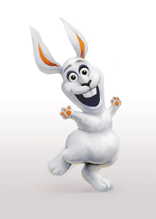 Olaf from Frozen as a Bunny - Semi-Realism Toon