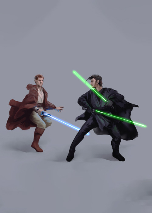 Friends as Jedi and Sith Characters - Sketchy Style