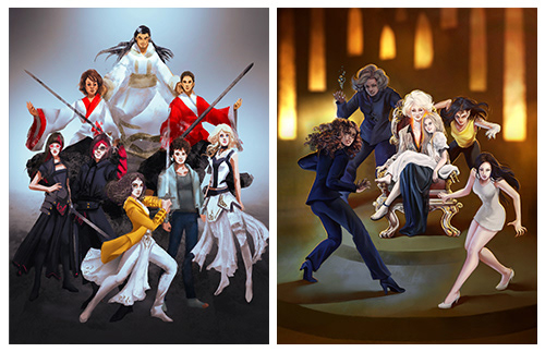 Group Character Introduction Illustration