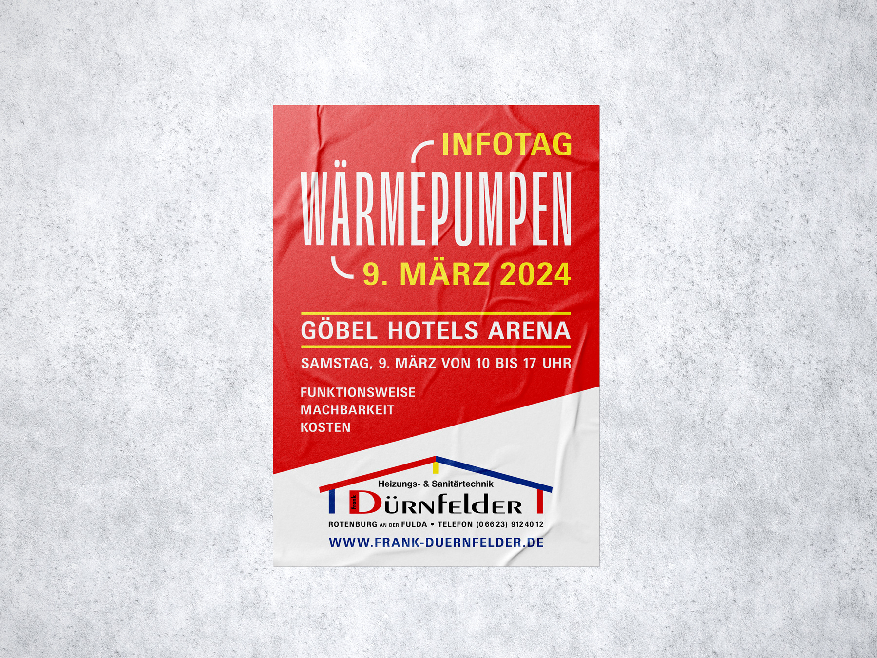 Individuell gestaltetes Veranstaltungsplakat im DIN-Format