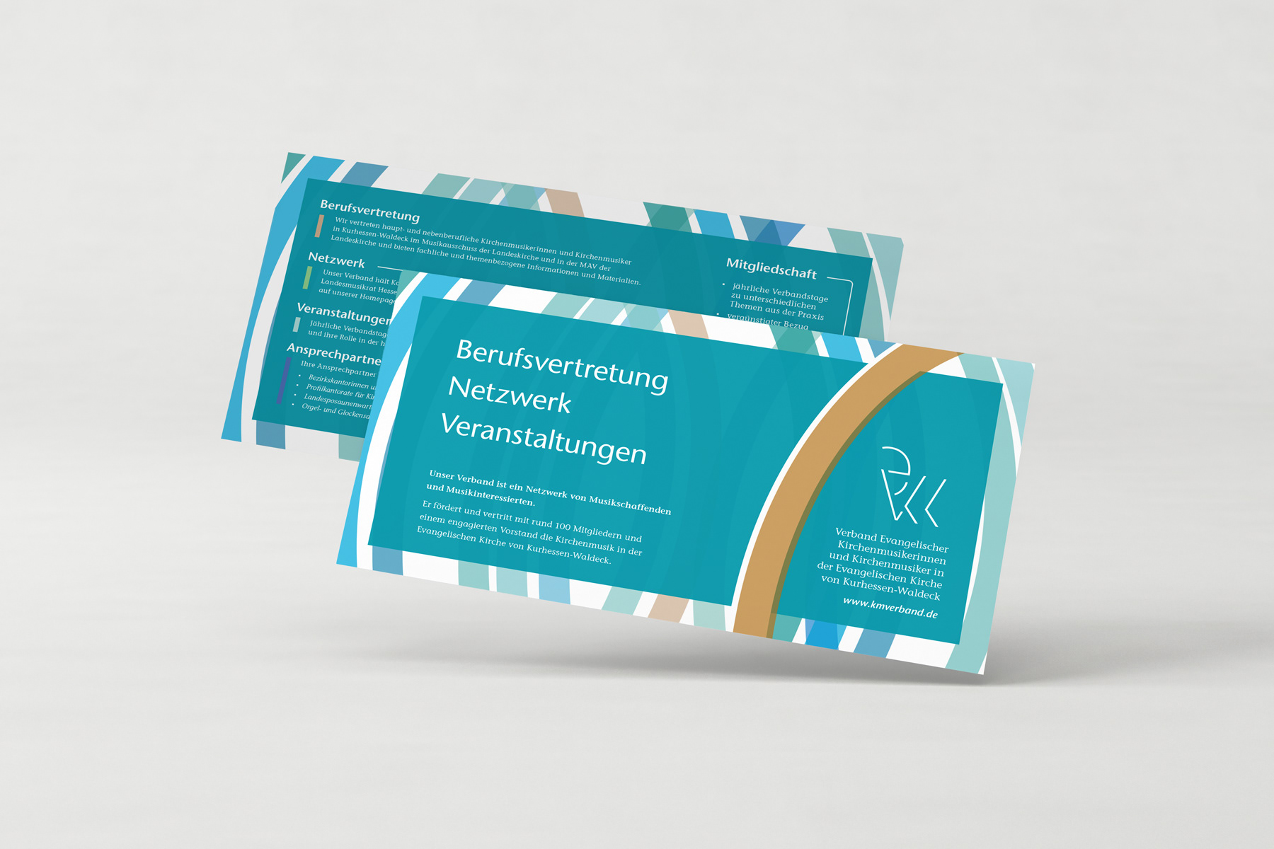 Flyer im Format 235 × 125 mm
