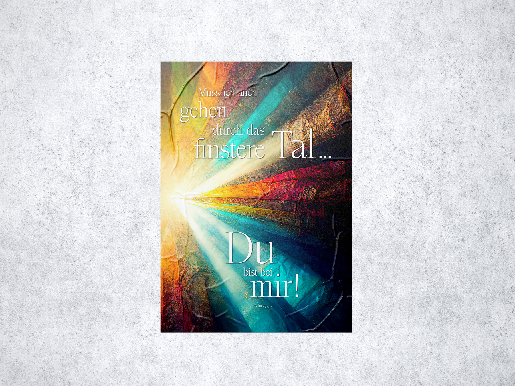 Individuell gestaltetes Motivplakat im DIN-Format