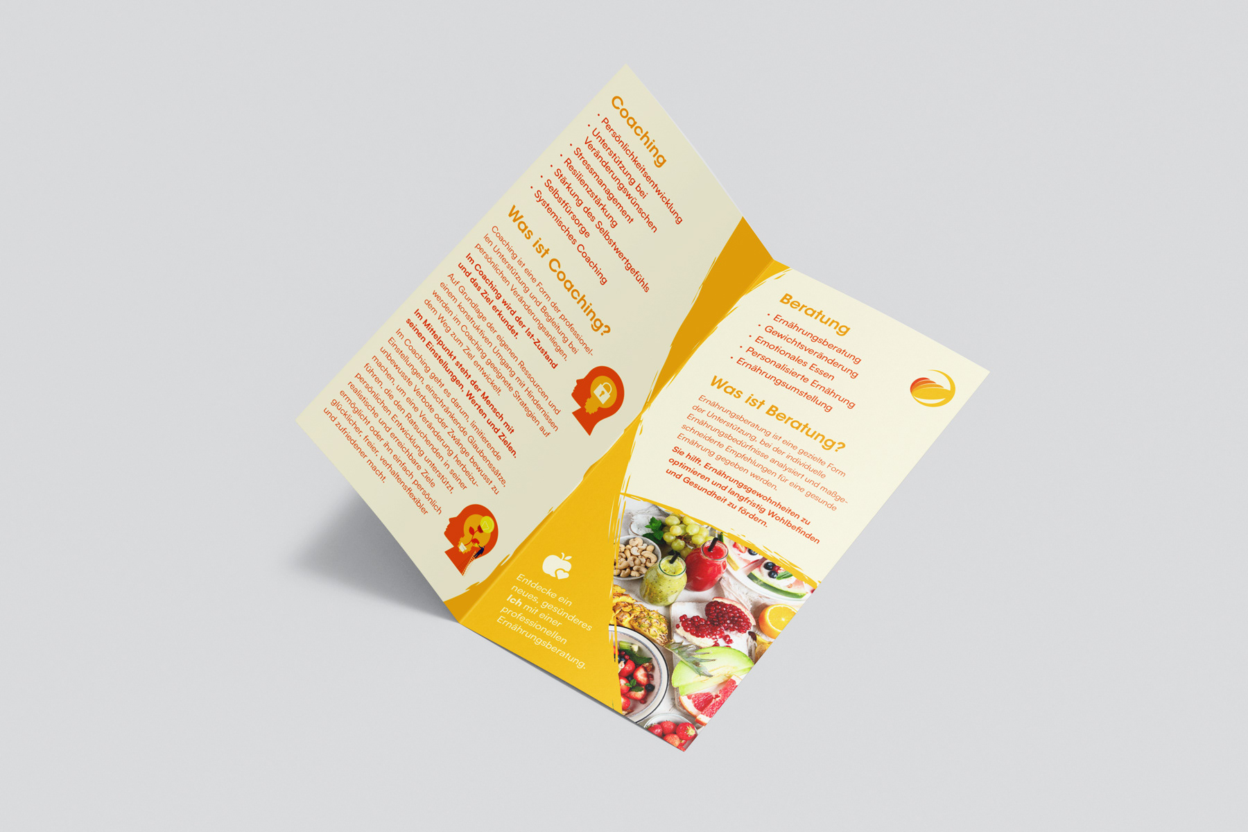Flyer mit Parallelfalz im Format DIN Lang