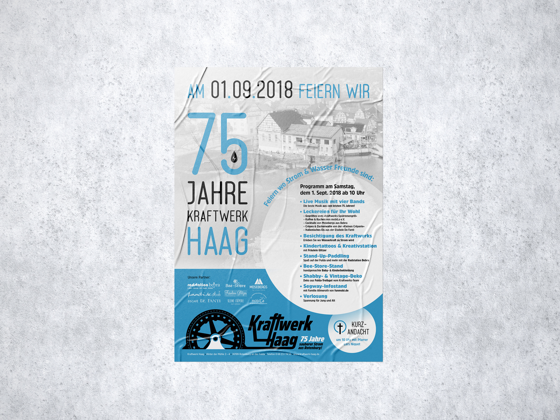 Individuell gestaltetes Veranstaltungsplakat im DIN-Format
