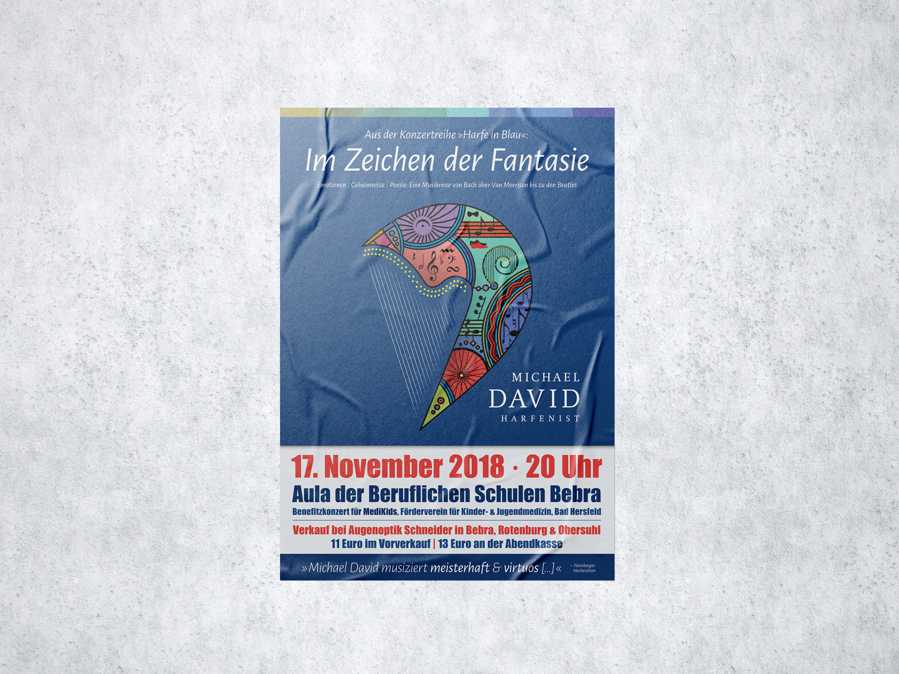 Individuell gestaltetes Veranstaltungsplakat im DIN-Format