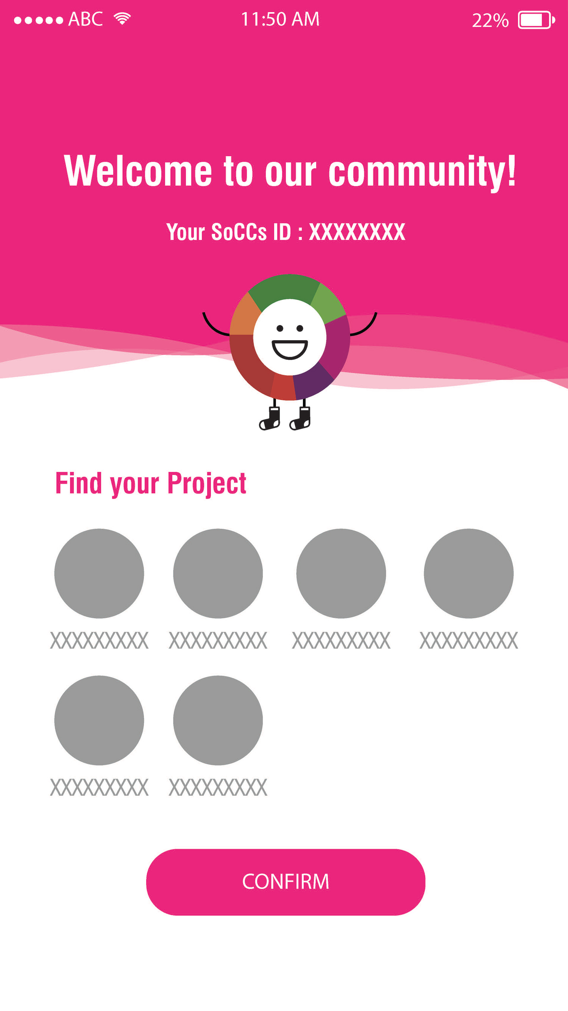 Project Selection Page