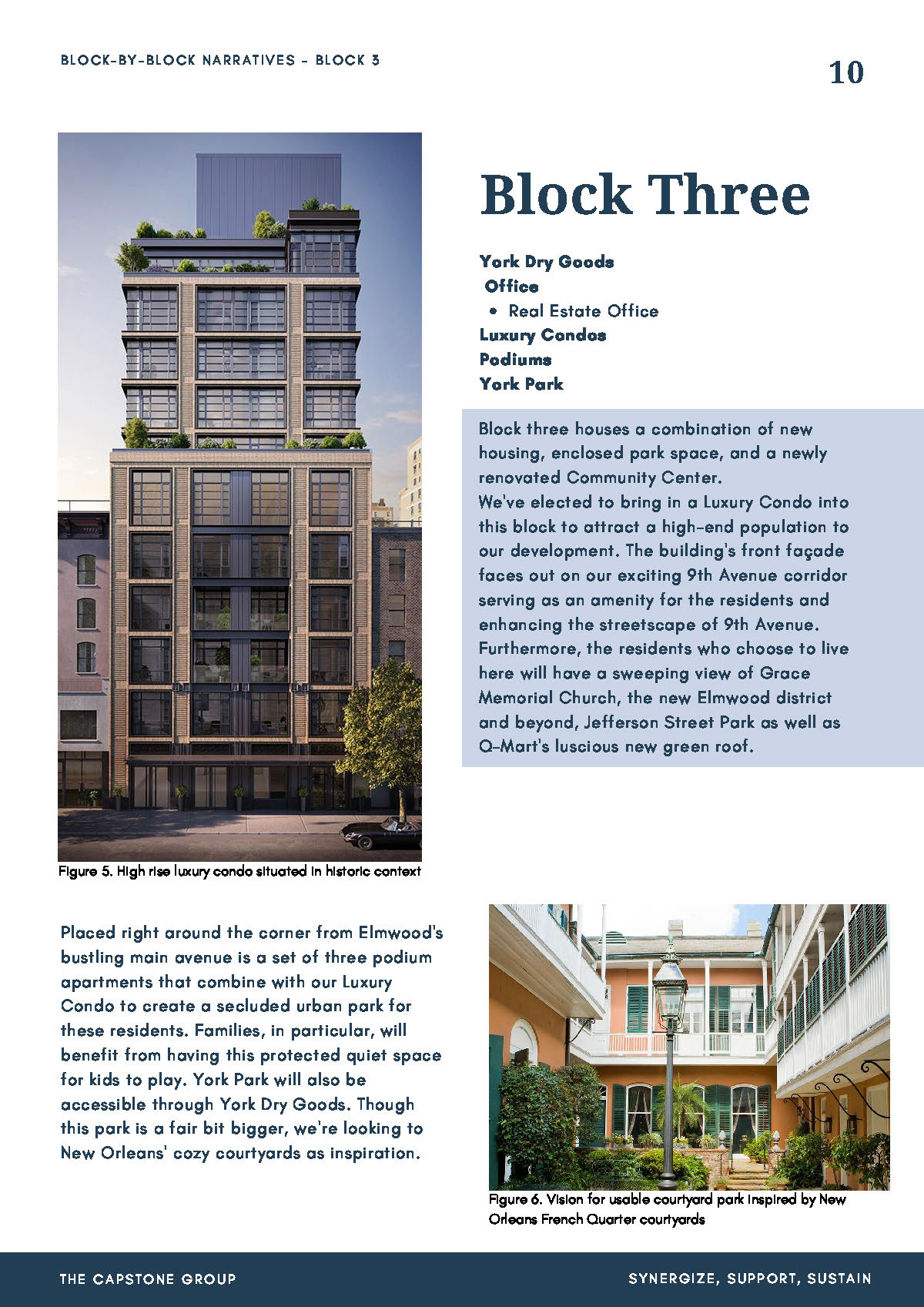 Example of our block-by-block breakdowns