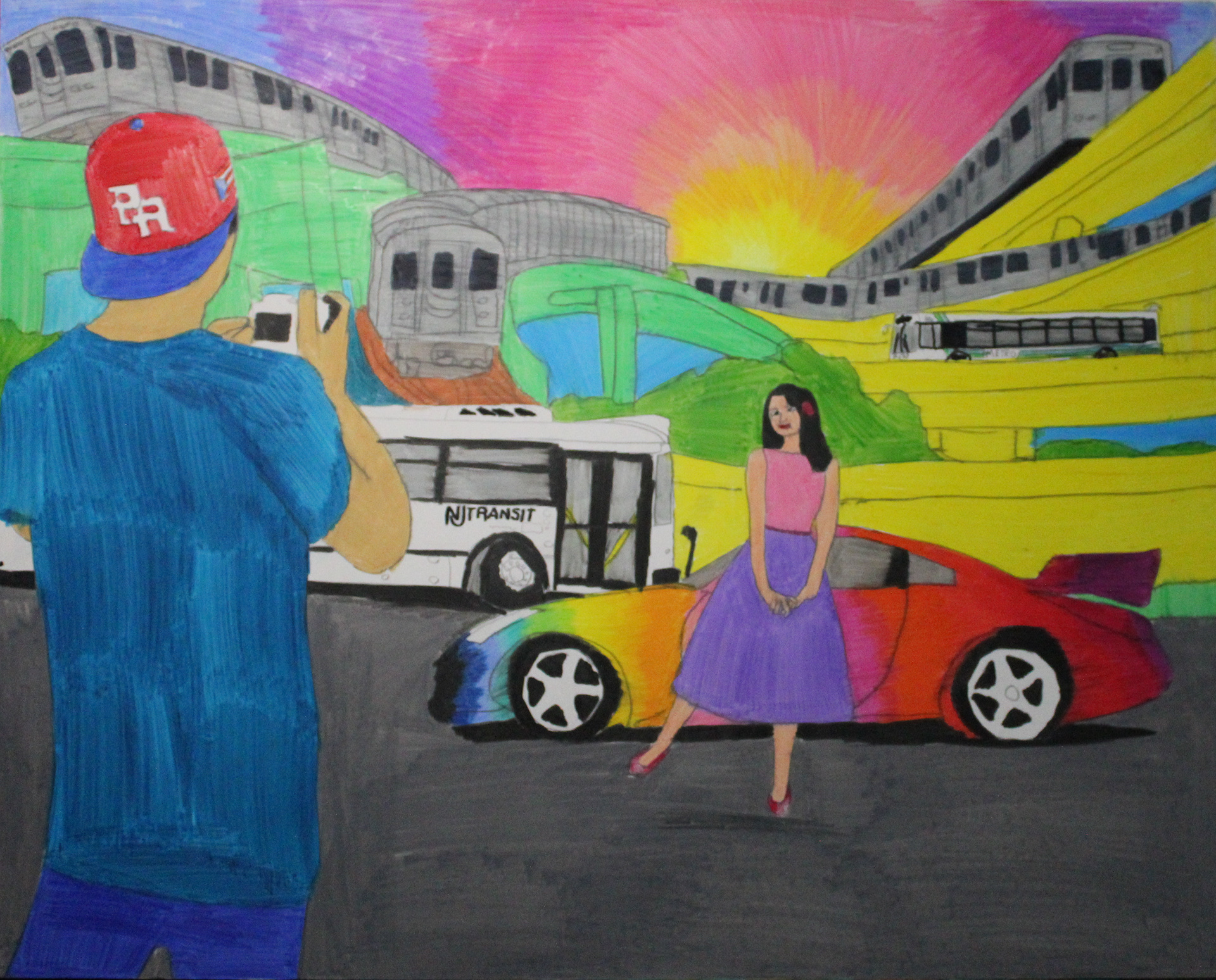 Giving her a new car in New York City before moving to Philadelphia, PA