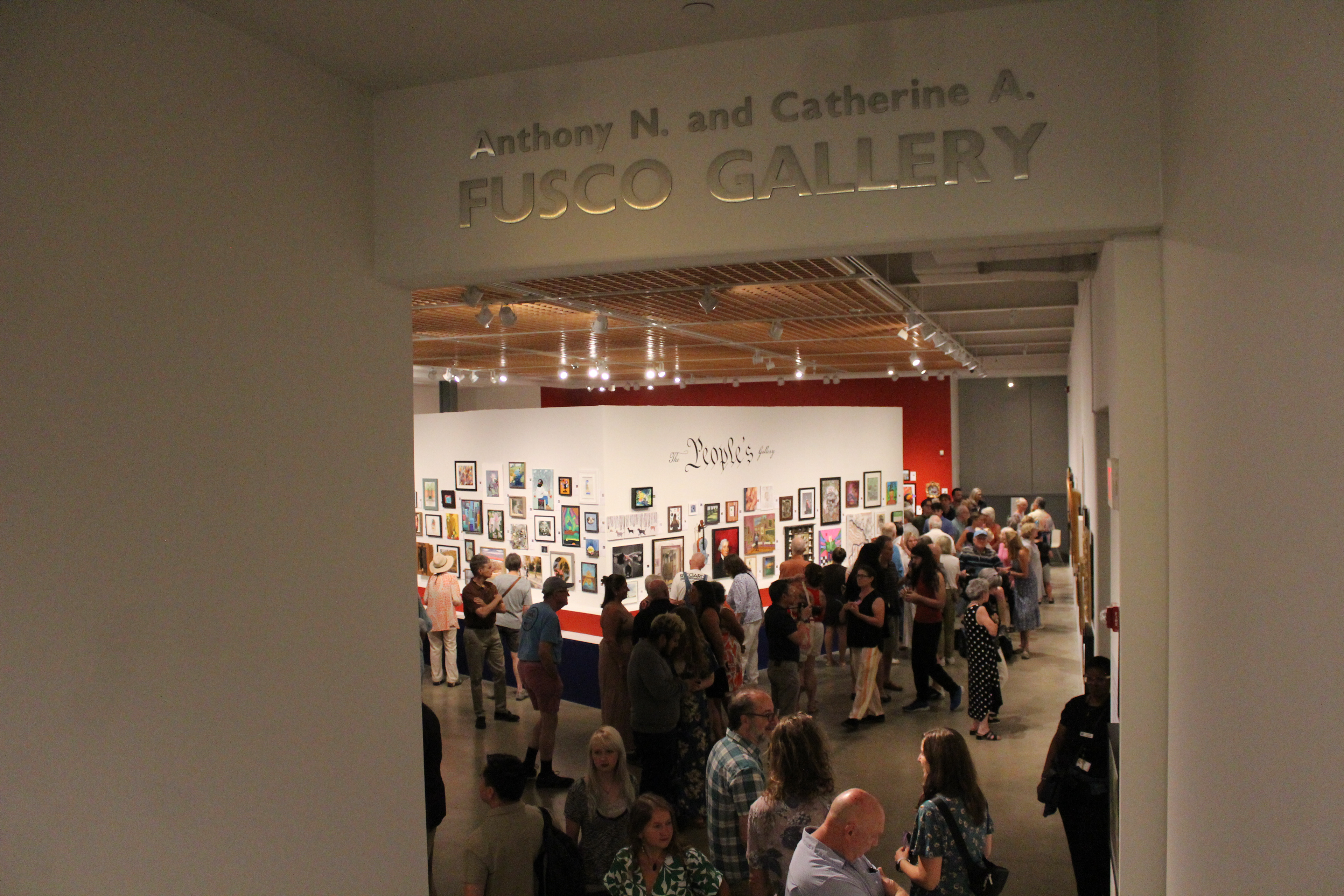 Gallery was packed filled with people viewed 518 artworks (Including mines)