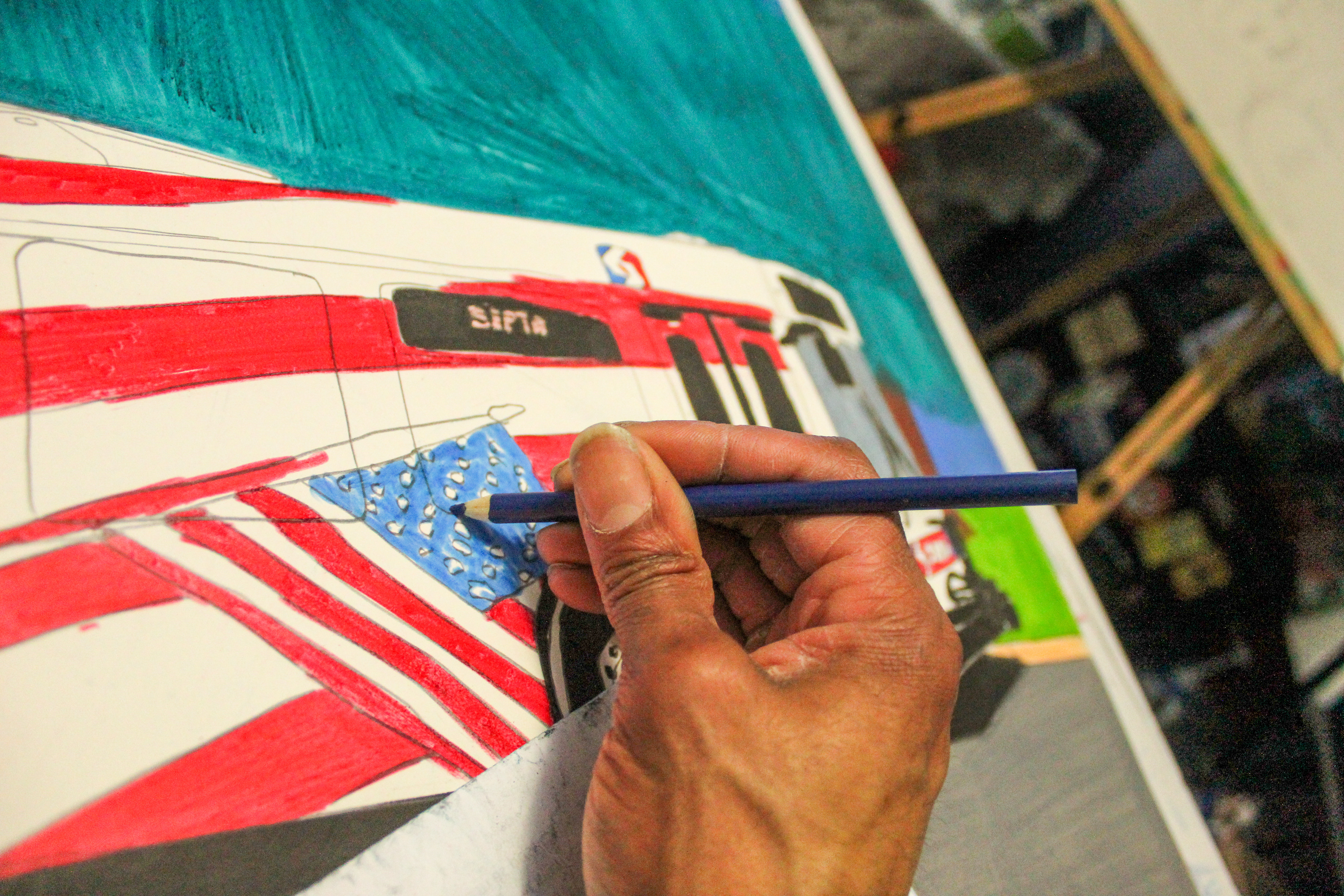 Coloring and drawing (At studio)